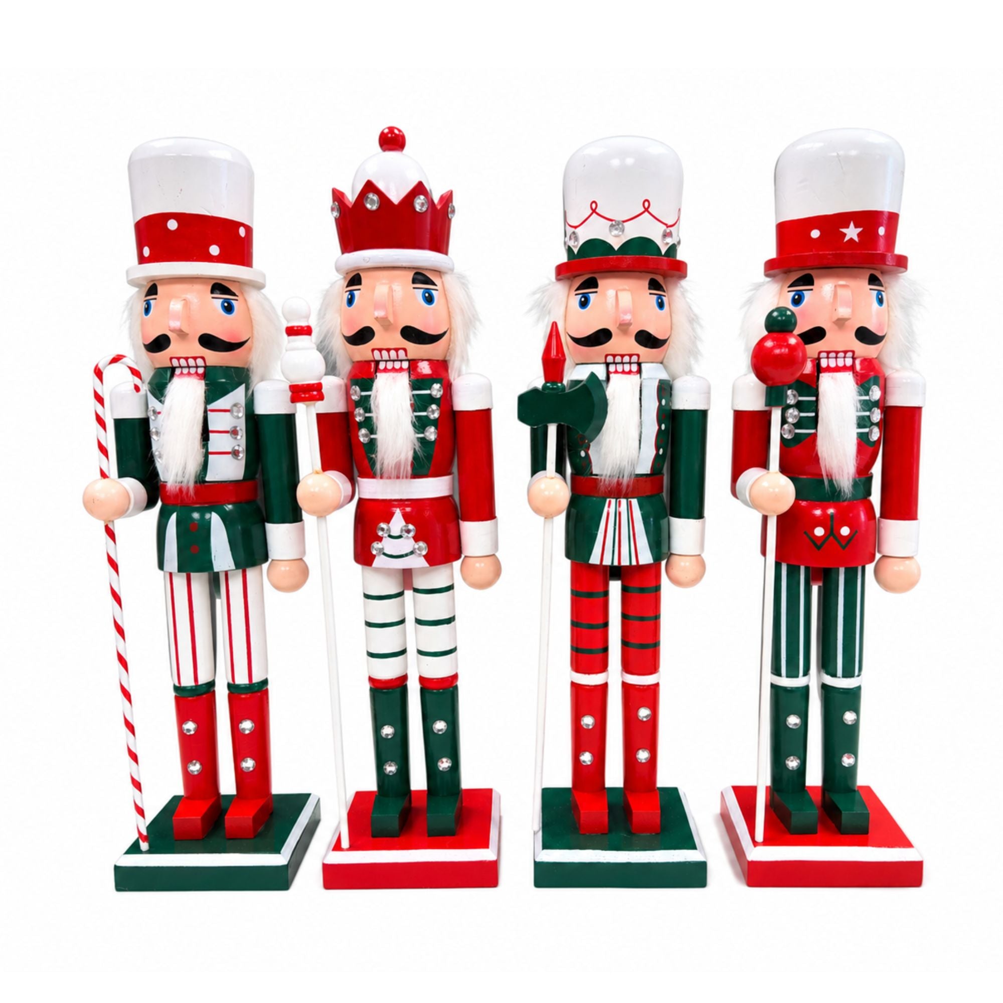 16-inch Noel the Christmas Guard nutcracker from CastleUp Experience Centre, part of the XMAS nutcracker set, standing in festive pose.
