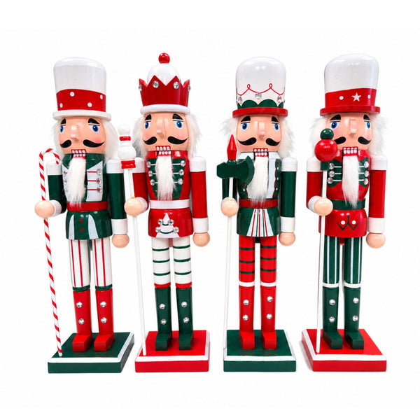 16-inch Noel the Christmas Guard nutcracker from CastleUp Experience Centre, part of the XMAS nutcracker set, standing in festive pose.