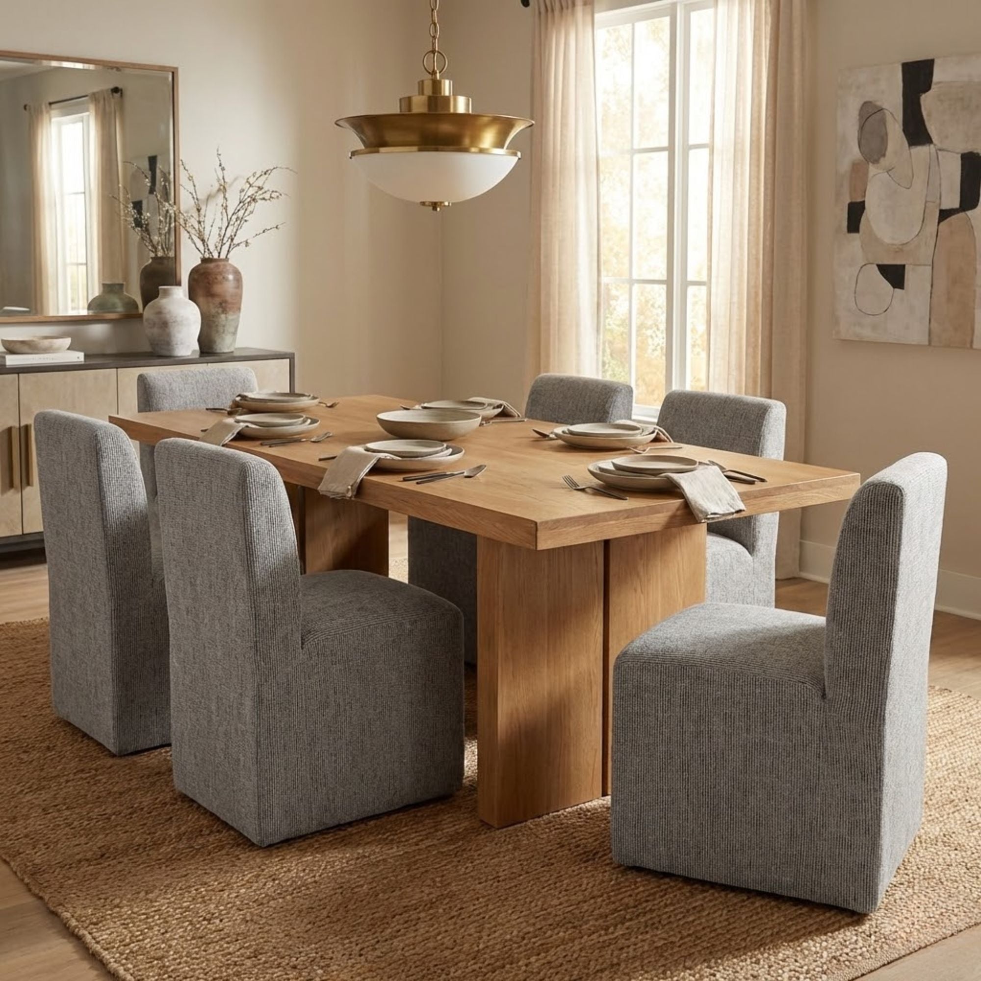 Oakville Dining Chair with Casters | CastleUp Experience Centre Online Furniture