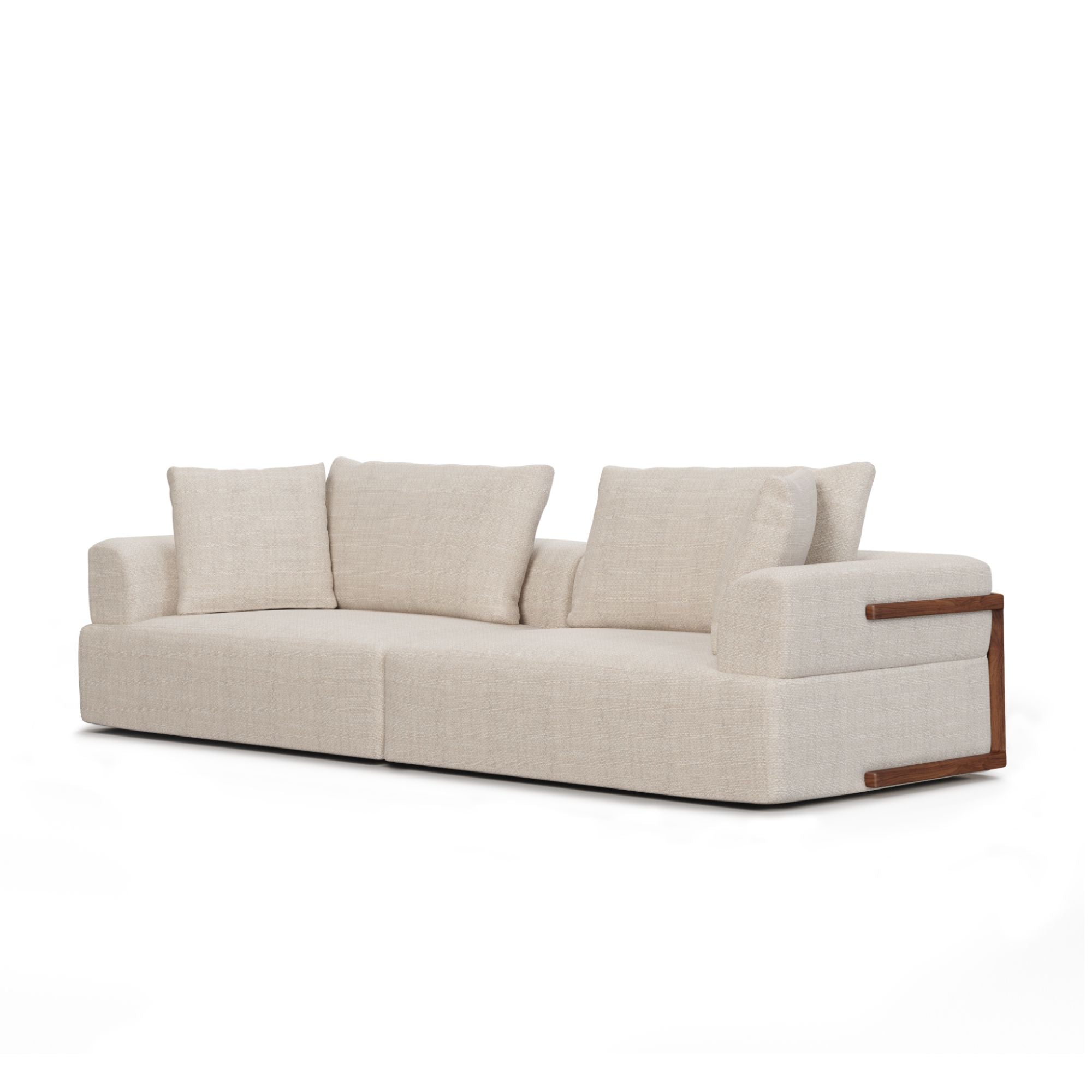 Mercana Warner oatmeal 2-piece sofa set with soft neutral upholstery and coordinating seating