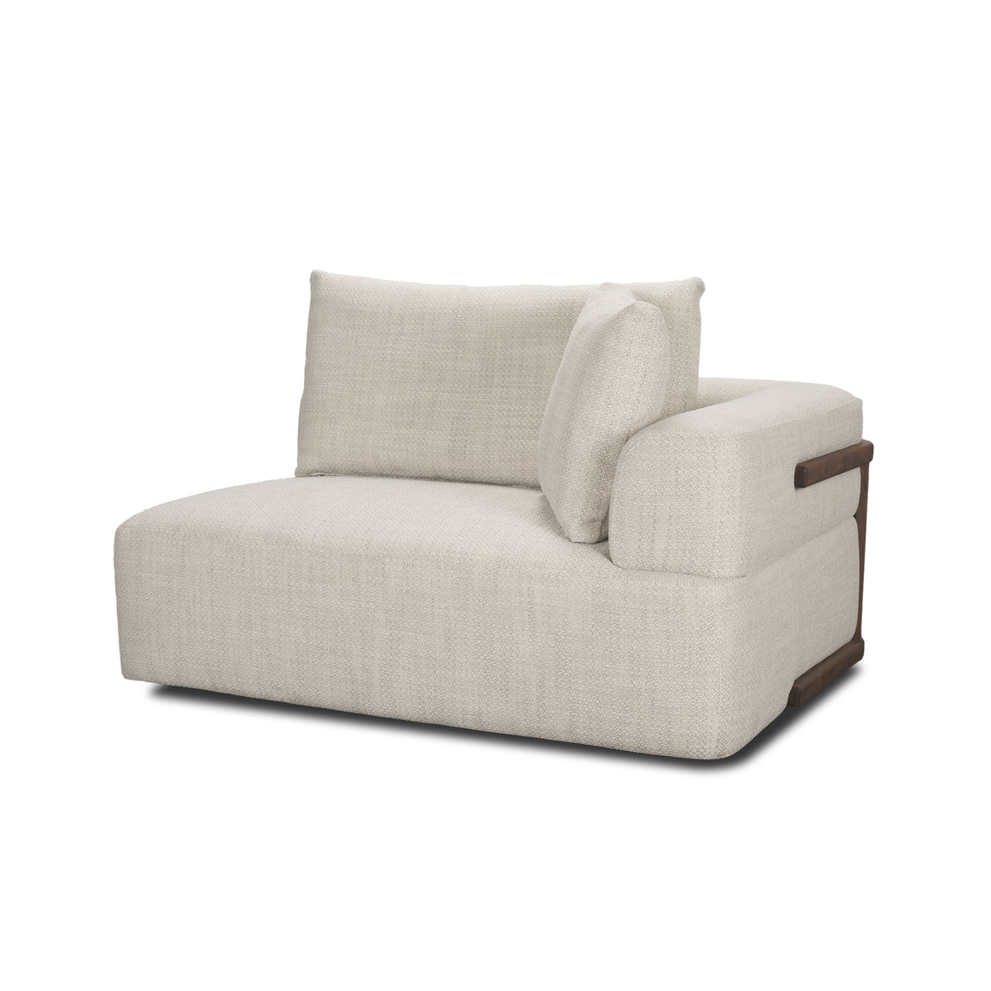 Mercana Warner oatmeal 2-piece sofa set with modern upholstered sofas in neutral fabric