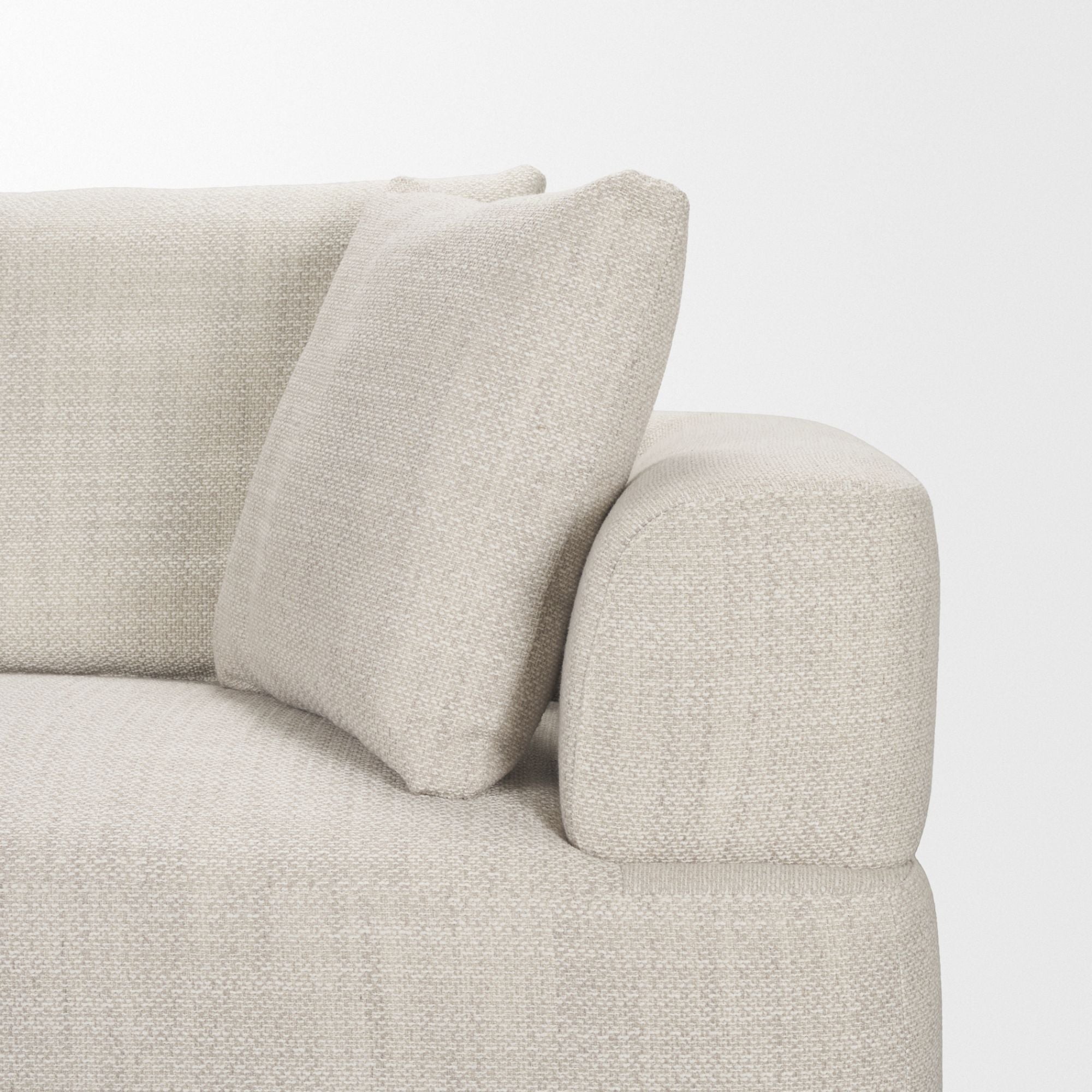 Mercana Warner oatmeal 2-piece sofa set with plush cushions and neutral upholstery