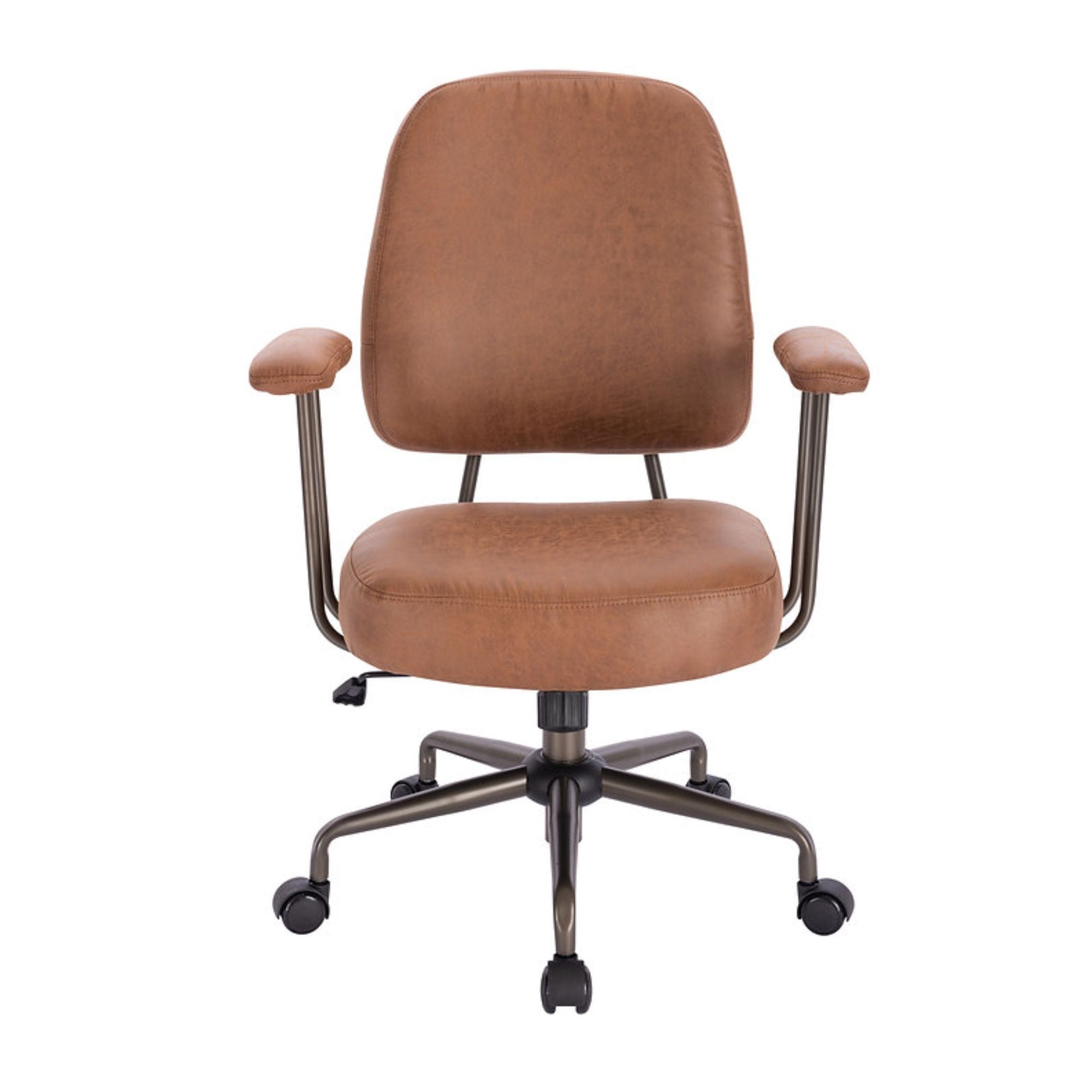 Brown Wellington Designer Office Chair by Elite Living with ergonomic design and cushioned seat for comfortable workspace support.