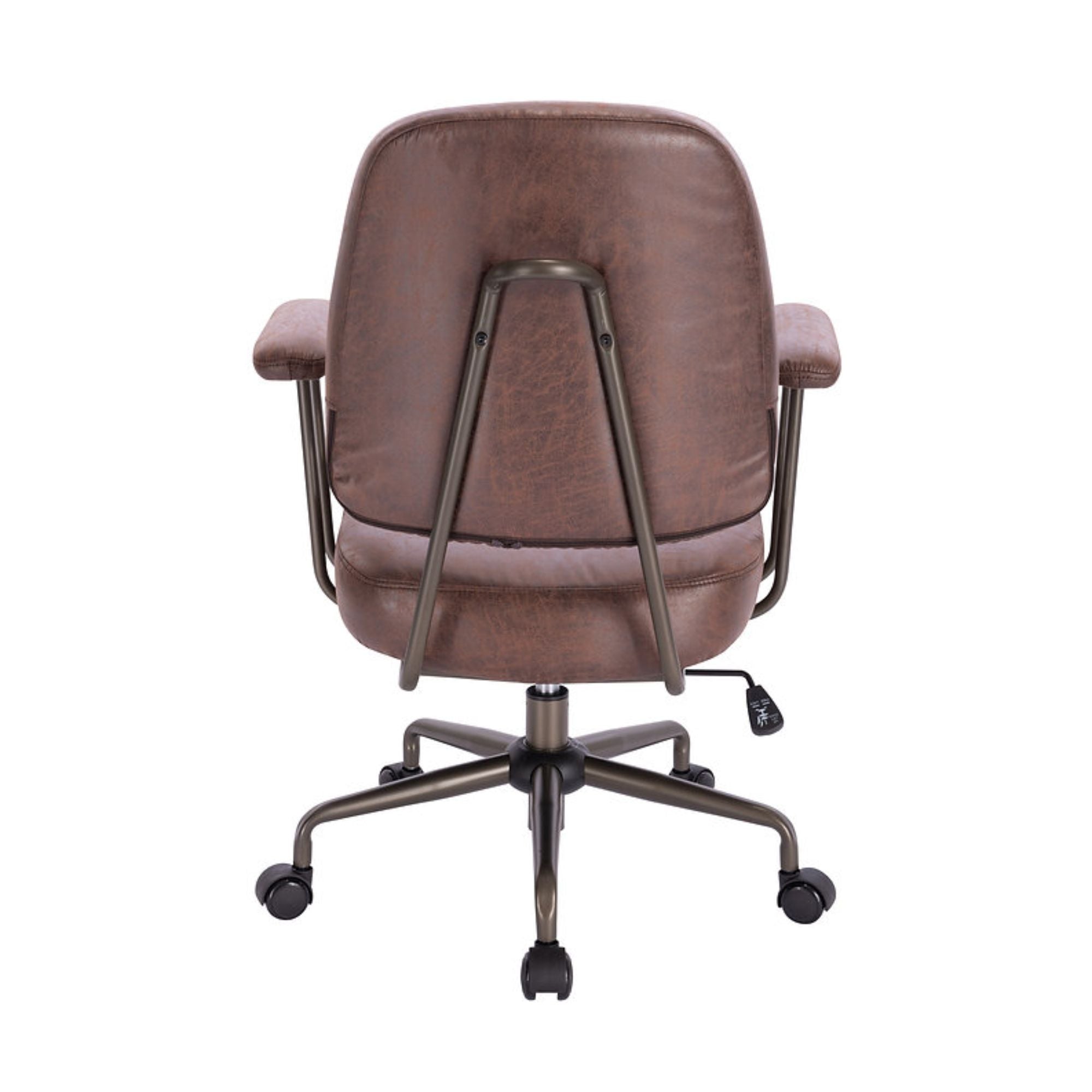 Elite Living Wellington Designer Office Chair in coffee color with ergonomic design and padded seat for comfortable workspace seating.