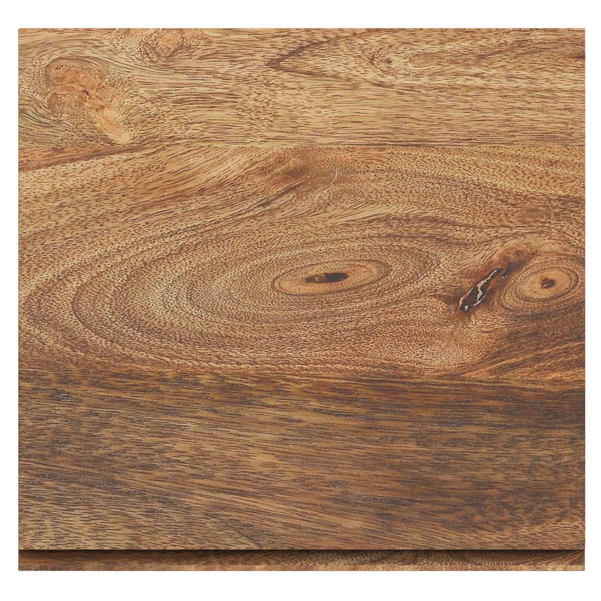 Ojas End Table in Natural Burnt and Black