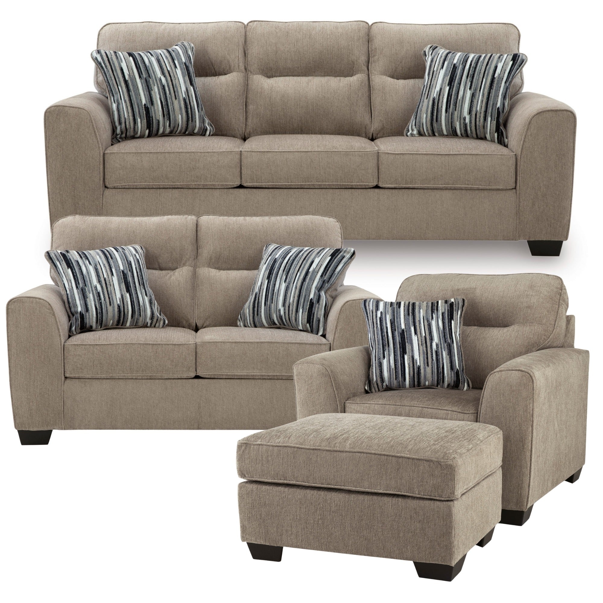 Otlen Sofa Set Mocha