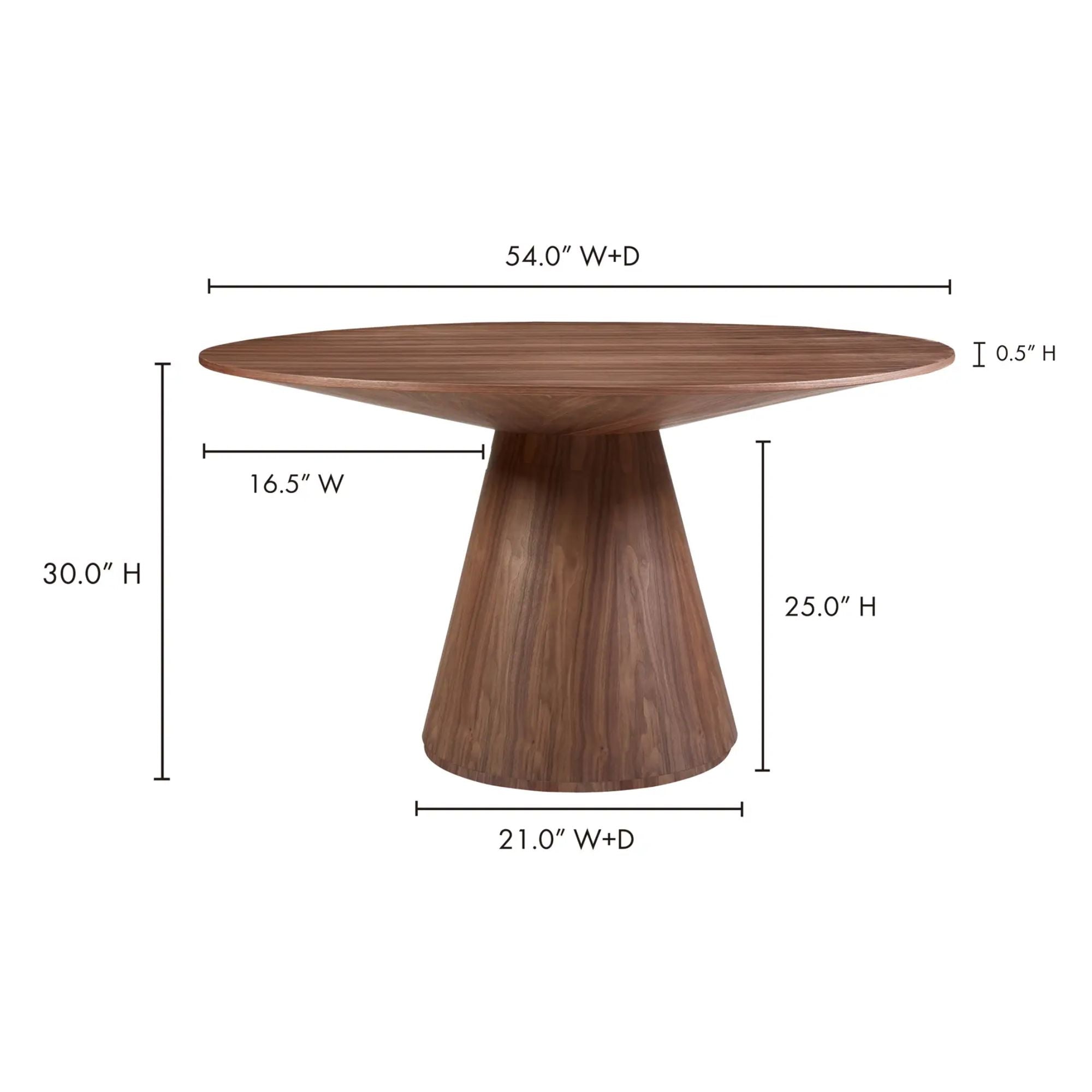Moe's Home Otago Collection Dining Table Walnut Brown | CastleUp Experience Centre Online Furniture