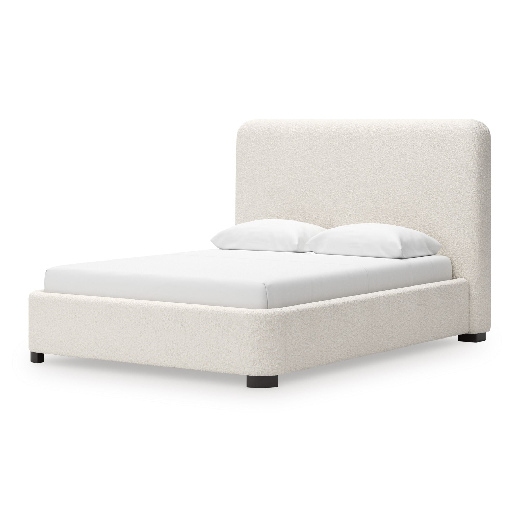 Signature Ashley Brintstreet Upholstered Wing Bed with padded headboard and plush fabric in a modern bedroom setting.
