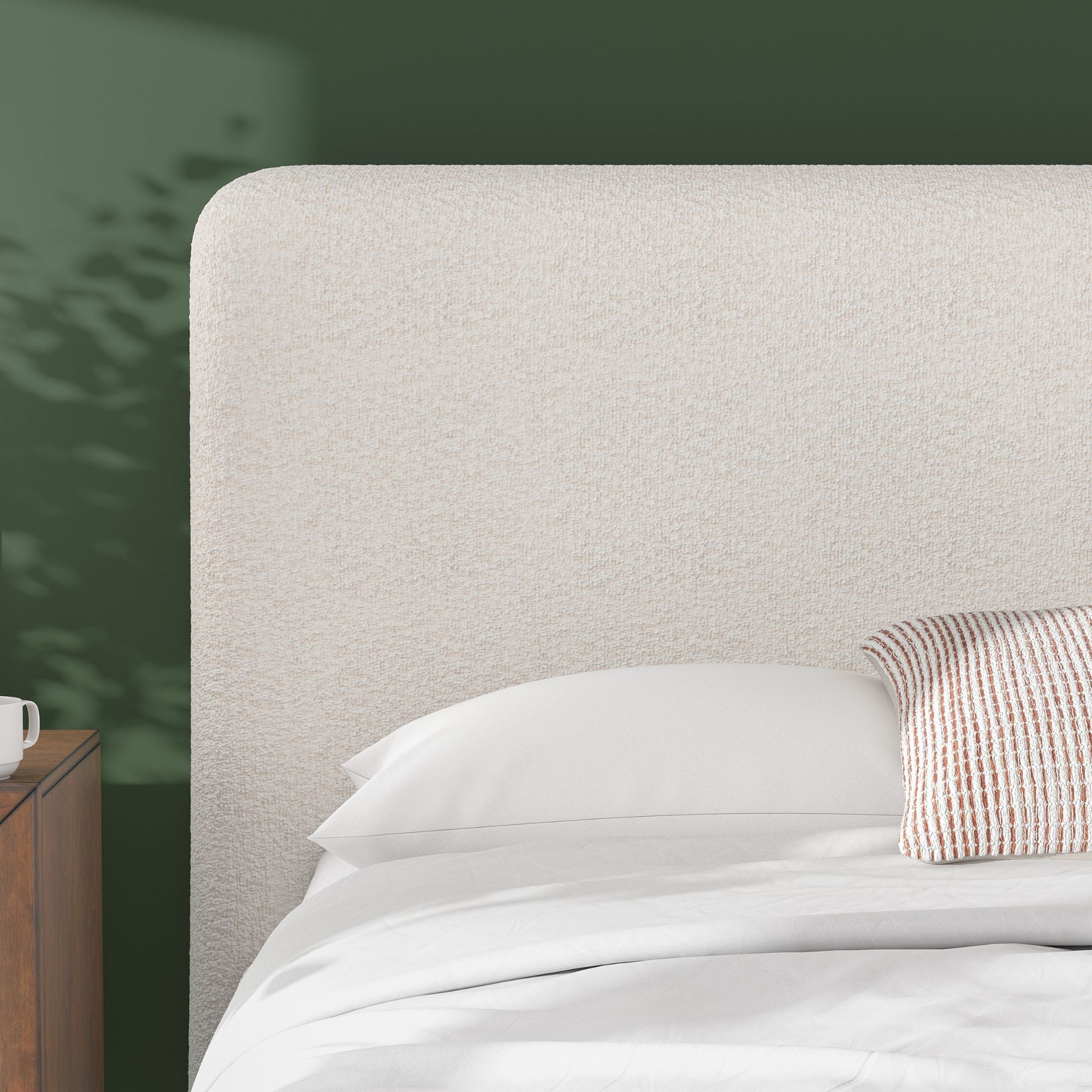 Signature Ashley Brintstreet upholstered wing bed with padded headboard and plush fabric in a modern bedroom setting