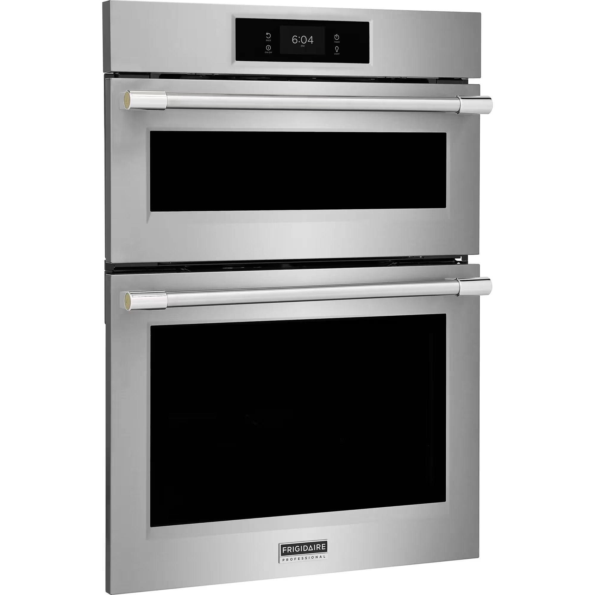 Frigidaire Professional PCWM3080AF 30-inch electric wall oven and microwave combo with stainless steel finish and digital controls.