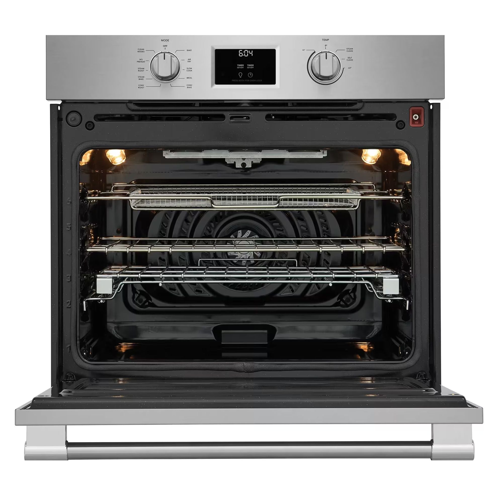 Frigidaire Professional 30-inch single wall oven with stainless steel finish and total convection cooking.