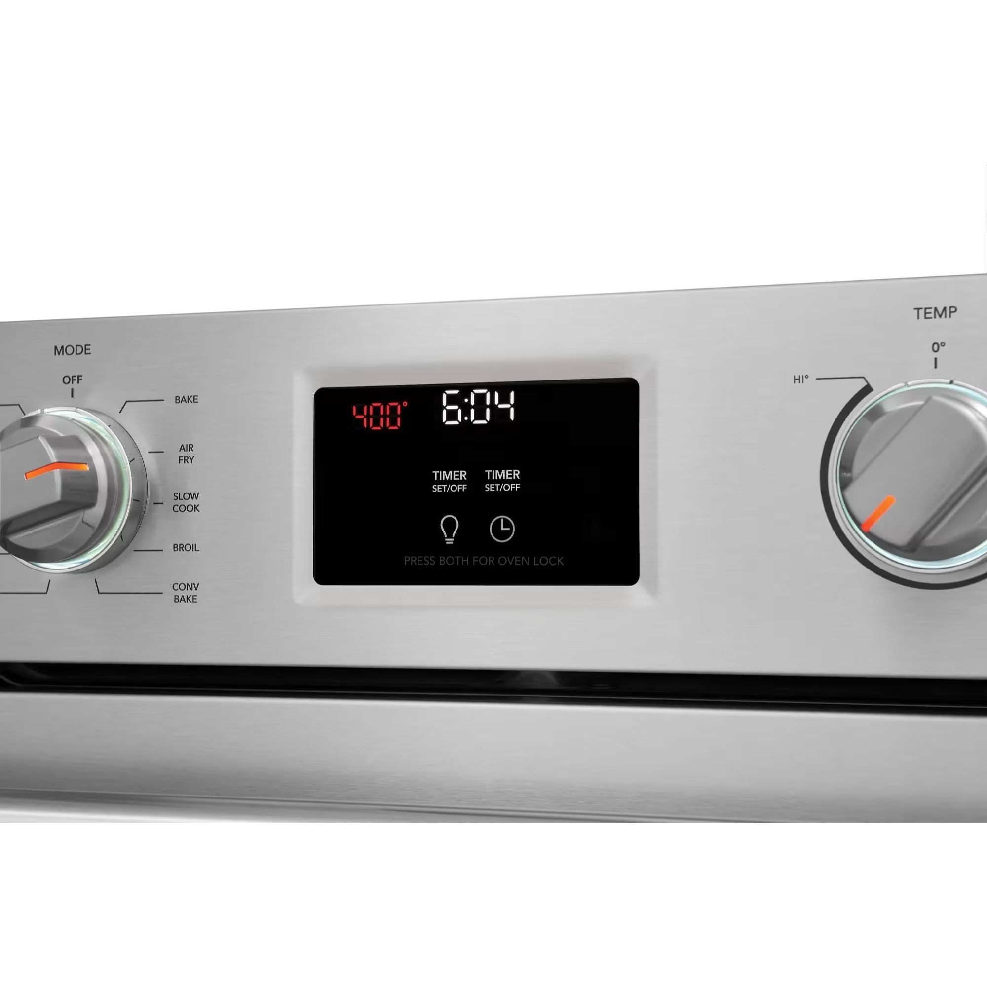 Frigidaire Professional 30-inch stainless steel single wall oven with total convection cooking, sleek and modern design.
