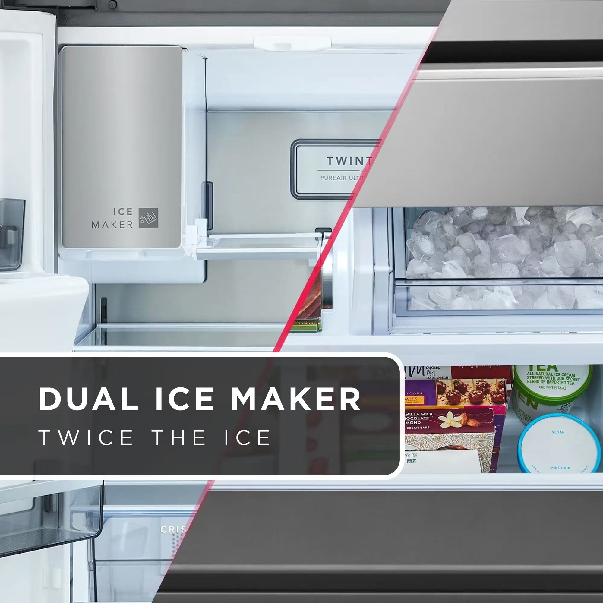 Frigidaire Professional PRMC2290BF 36" 22 Cu. Ft. 4-Door French Door Refrigerator