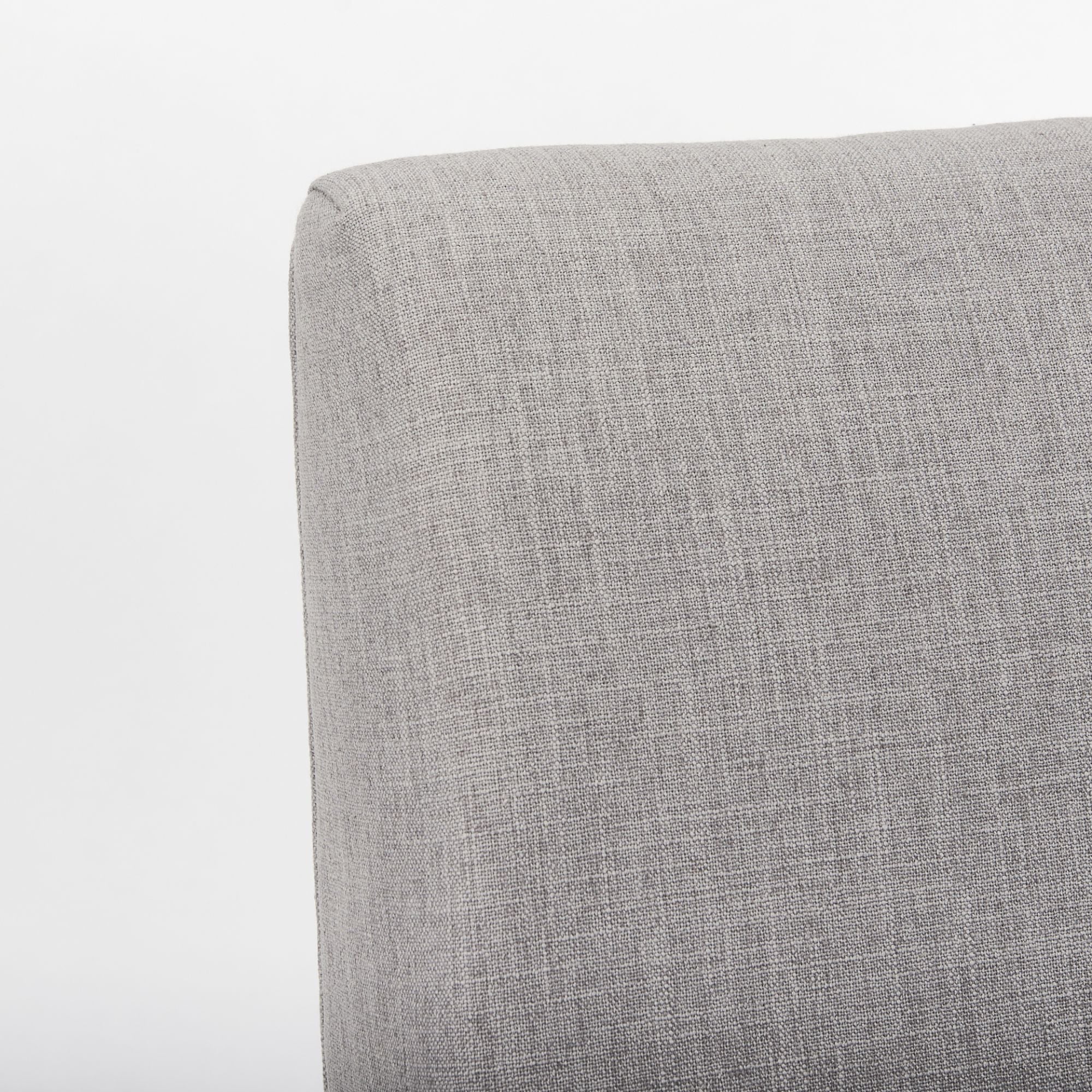 Gray Mercana Palisades dining armchair with cushioned seat and modern design, perfect for contemporary dining rooms.