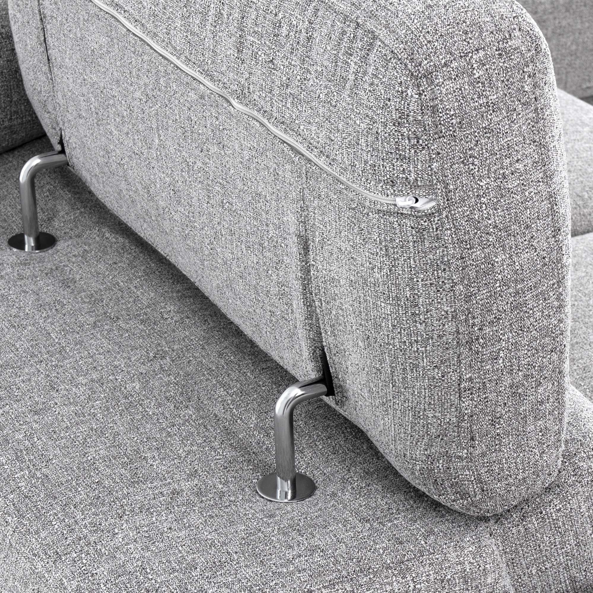Pamina Sectional Sleeper with Storage Chaise & Two Stools