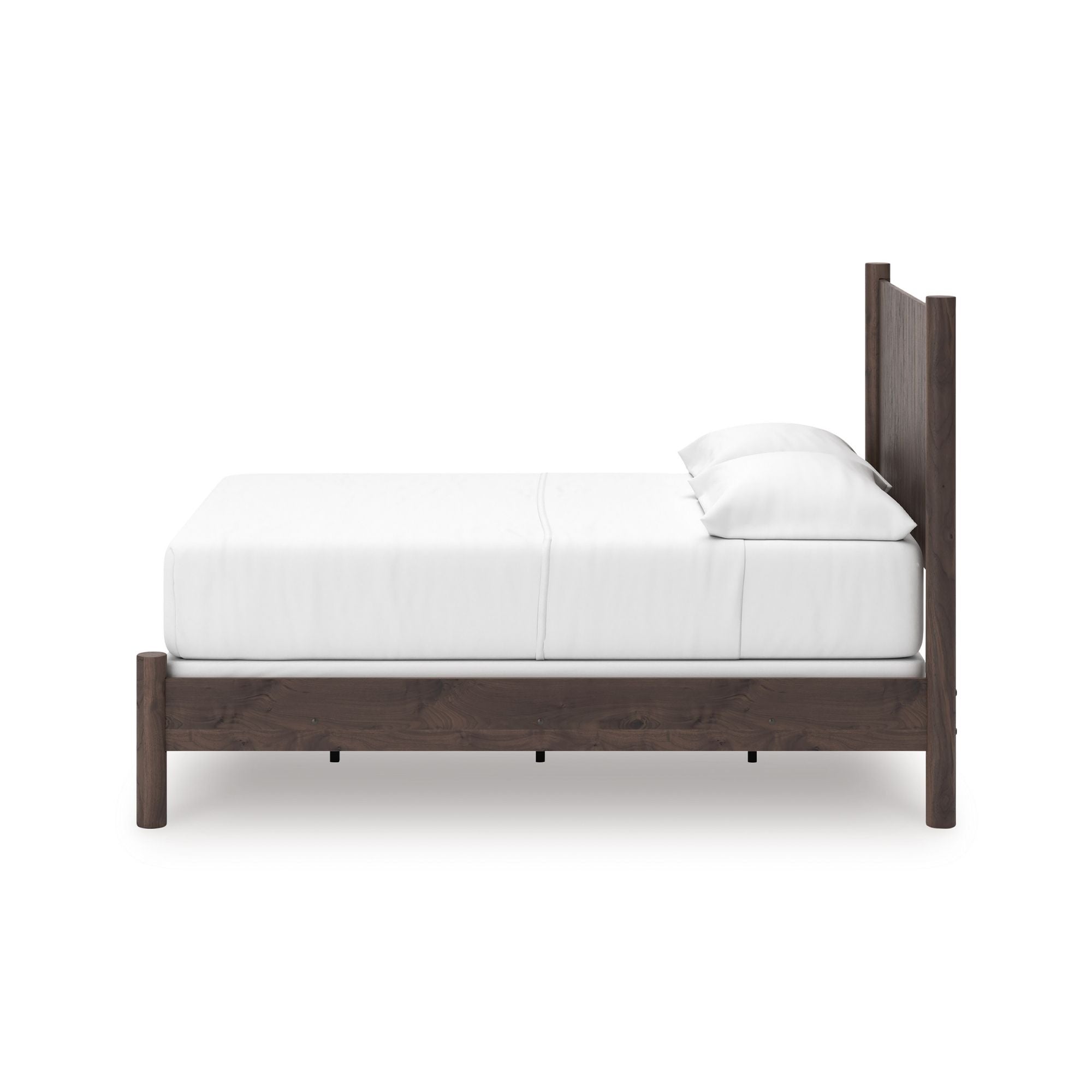 Ashley Pamytta Panel Platform Bedroom Set featuring a modern bed frame with matching nightstands and a stylish bedroom decor.