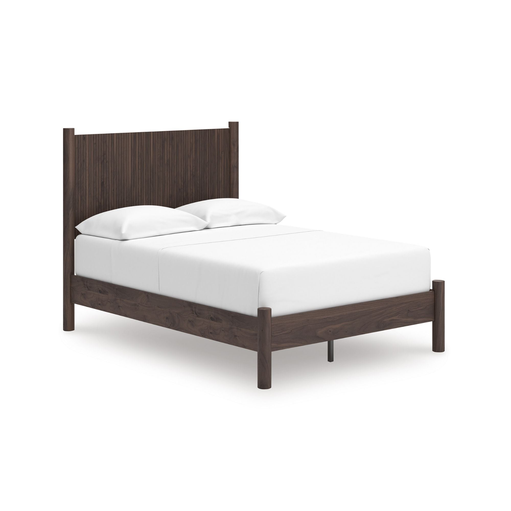 Signature Ashley Pamytta Panel Platform Bedroom Set with modern bed frame and matching nightstands in a stylish design.