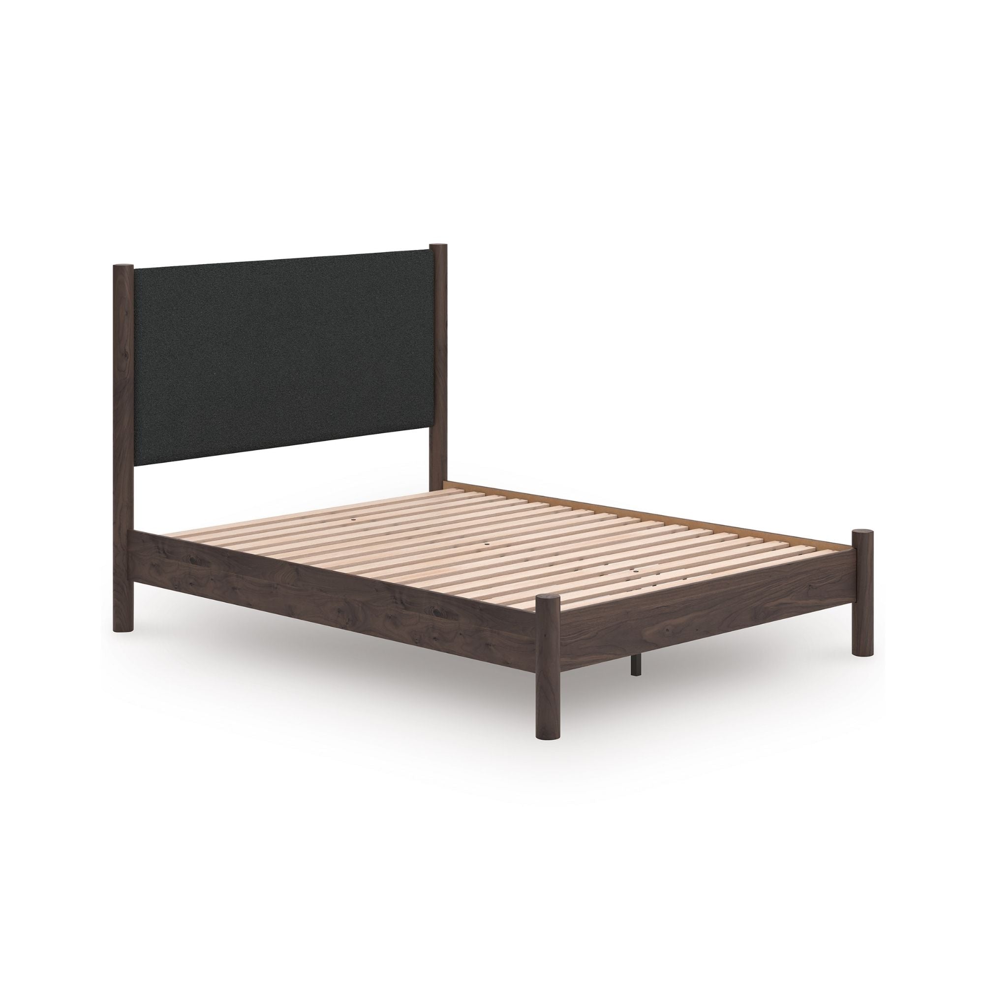 Signature Ashley Pamytta upholstered panel bedroom set with a platform bed, featuring a stylish headboard and coordinated bedroom furniture.