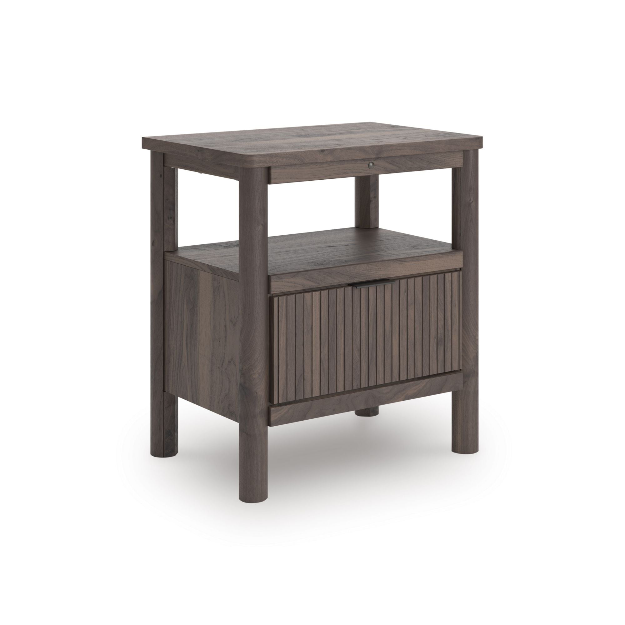 Ashley Pamytta upholstered panel platform bedroom set with a bed frame and matching headboard in a modern design.