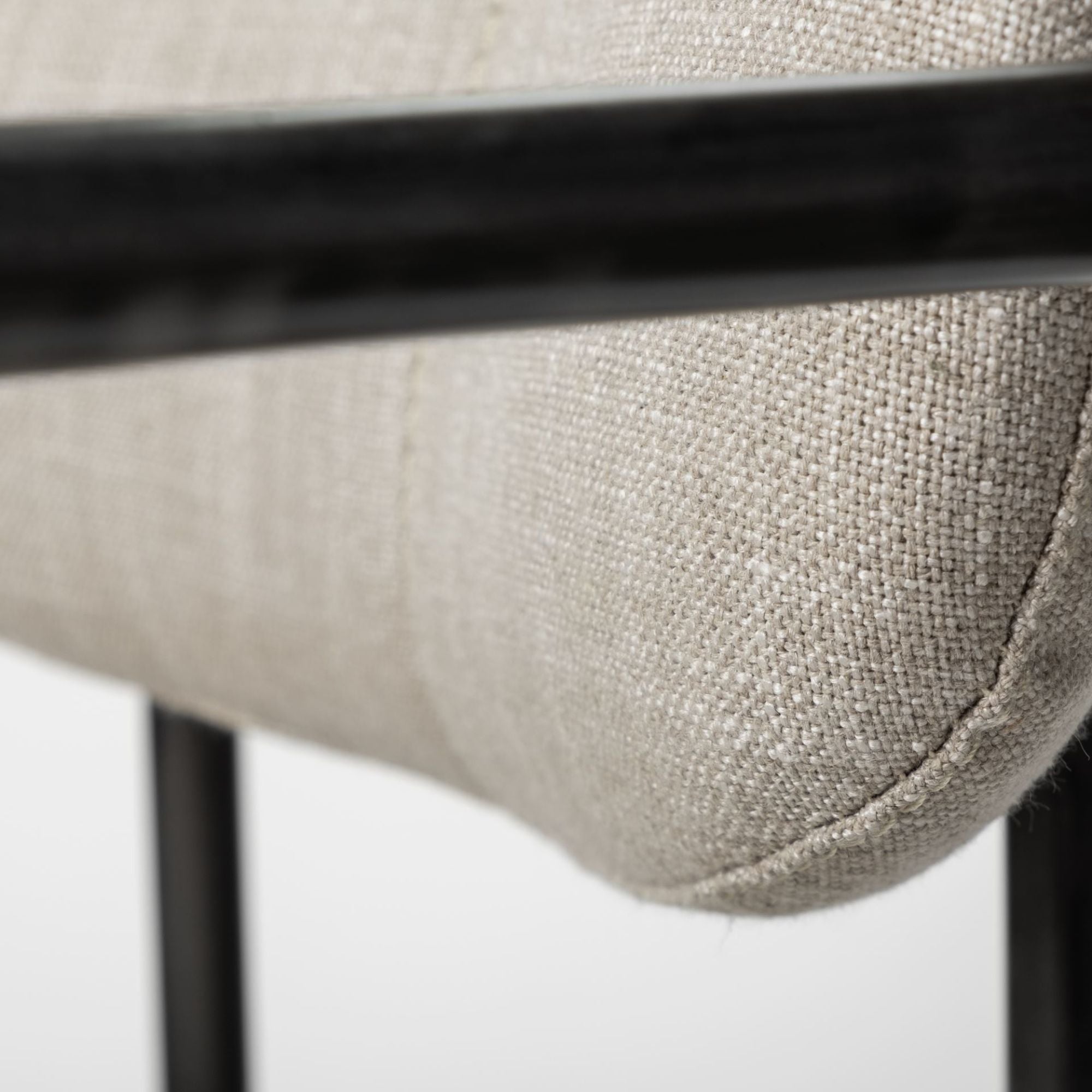 Beige Parker dining chair by Mercana Furniture with a sleek, modern design perfect for contemporary dining rooms.
