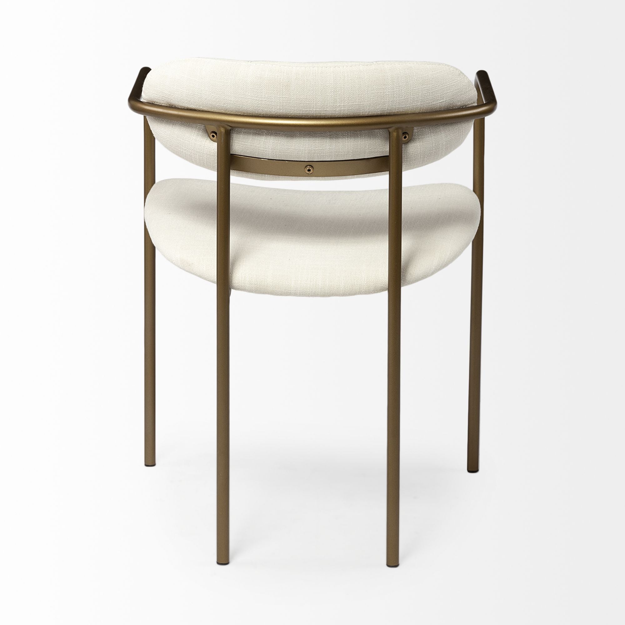 Cream Parker dining chair by Mercana Furniture with a stylish wooden frame and cushioned seat, perfect for modern dining rooms.