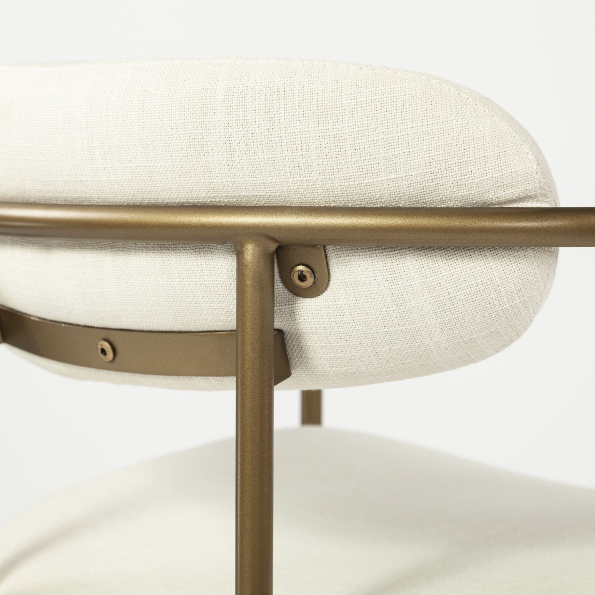 Cream Parker dining chair by Mercana Furniture with a modern design and wooden legs, perfect for contemporary dining rooms.