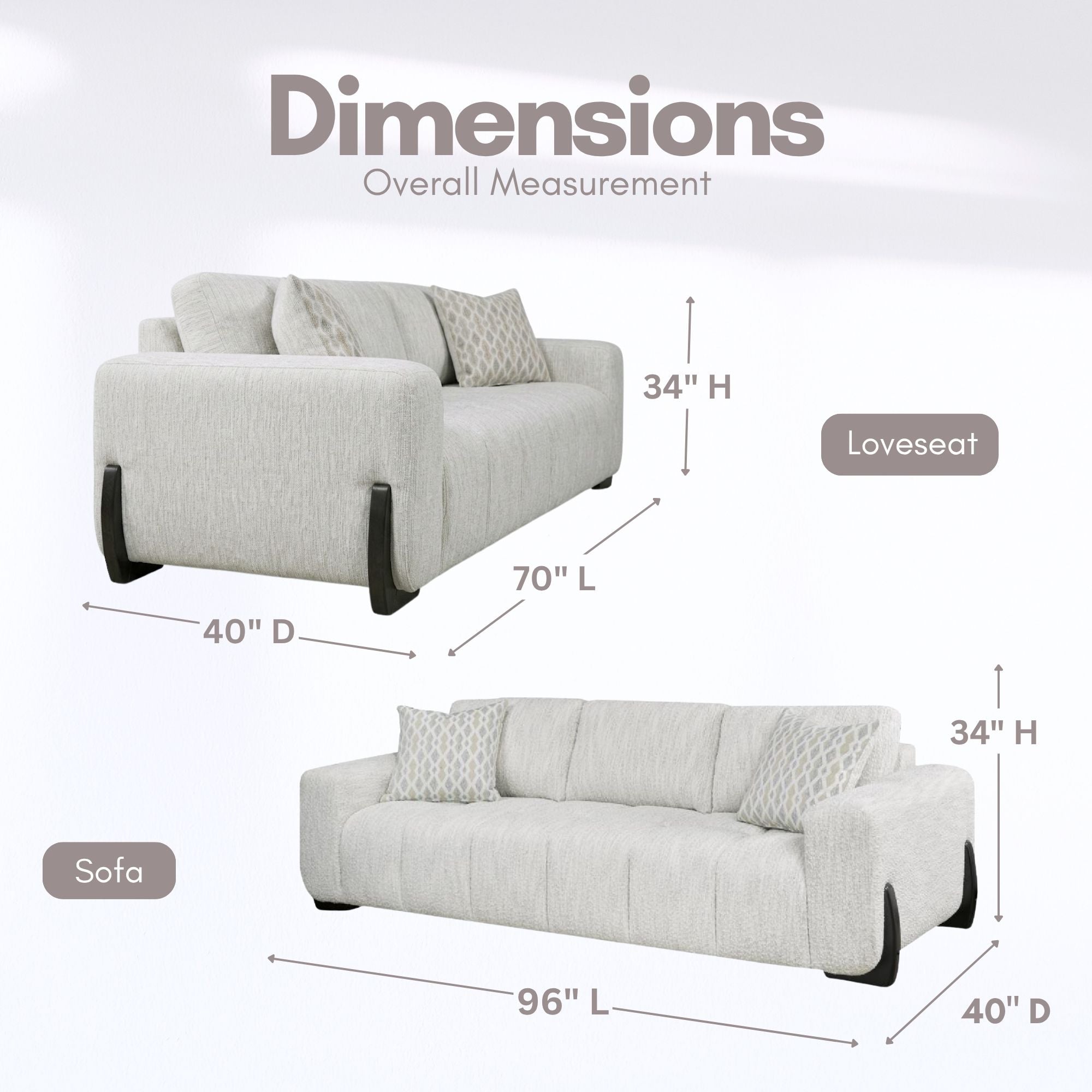 Canadian-made Parker Modern Loveseat