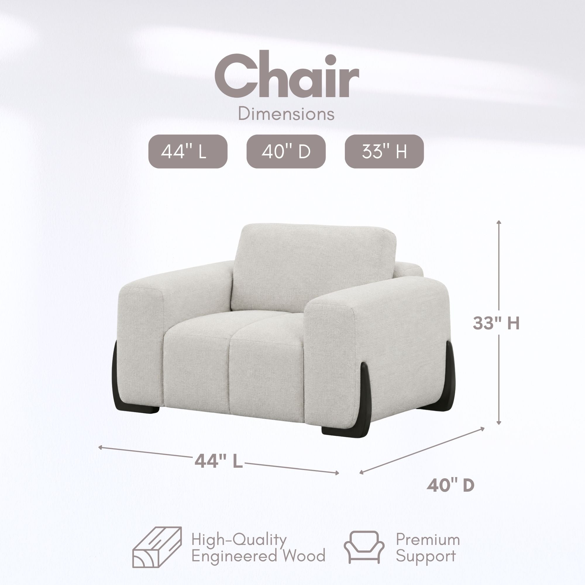 Canadian-made Parker Modern Sofa Chair