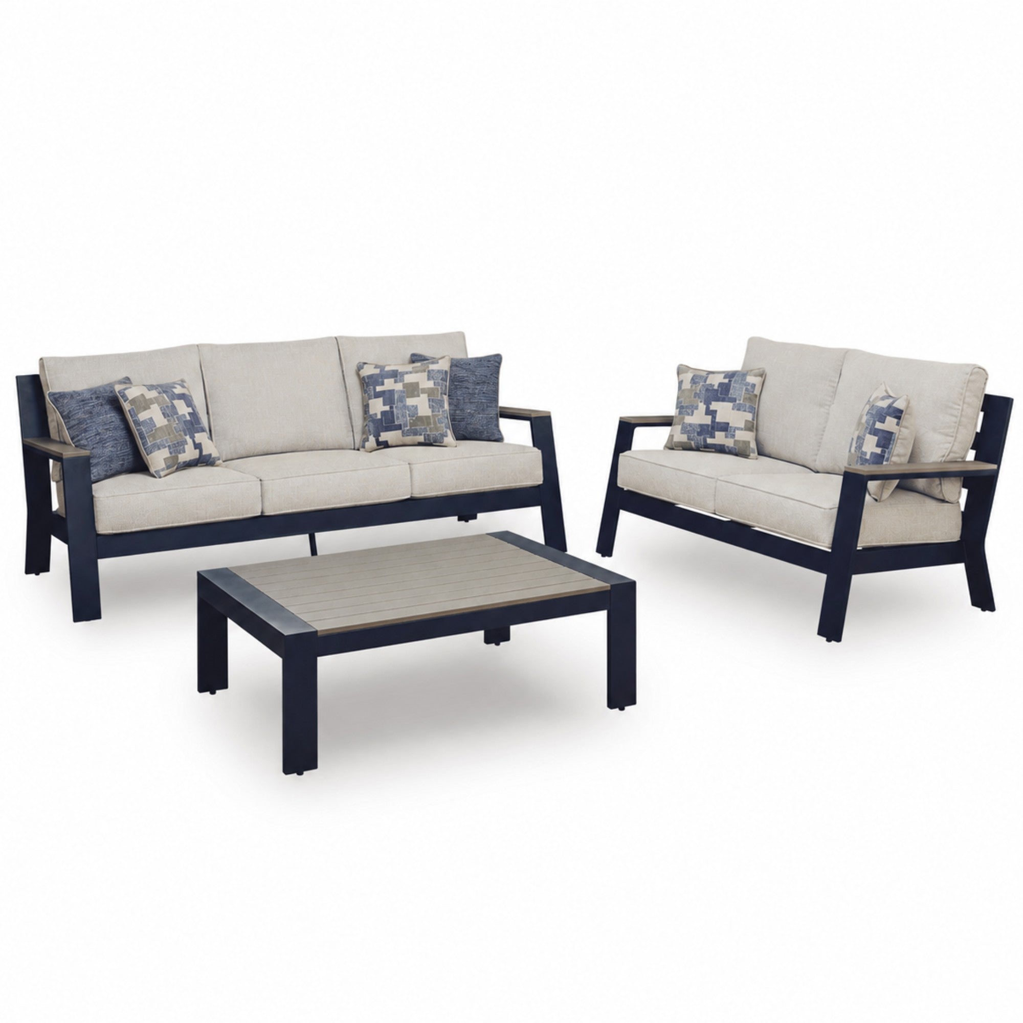 East Beach Sofa Set with Cocktail Table