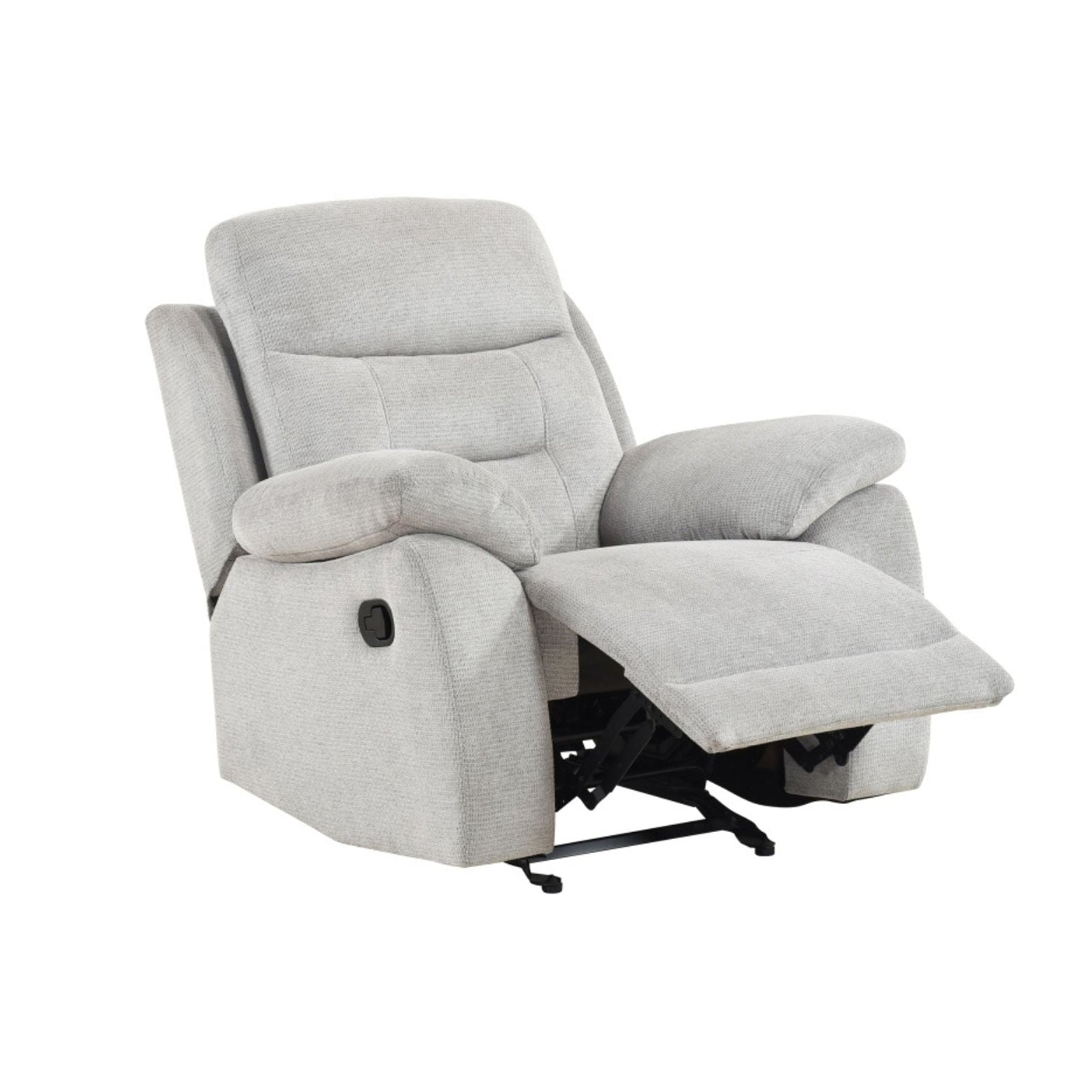 Beige Perris Glider Recliner Chair by MAZ with plush upholstery and a comfortable reclining feature.