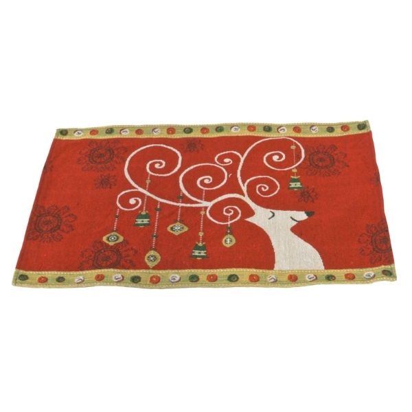 13" x 20" Tapestry Reindeer Placemat (Set of 4)