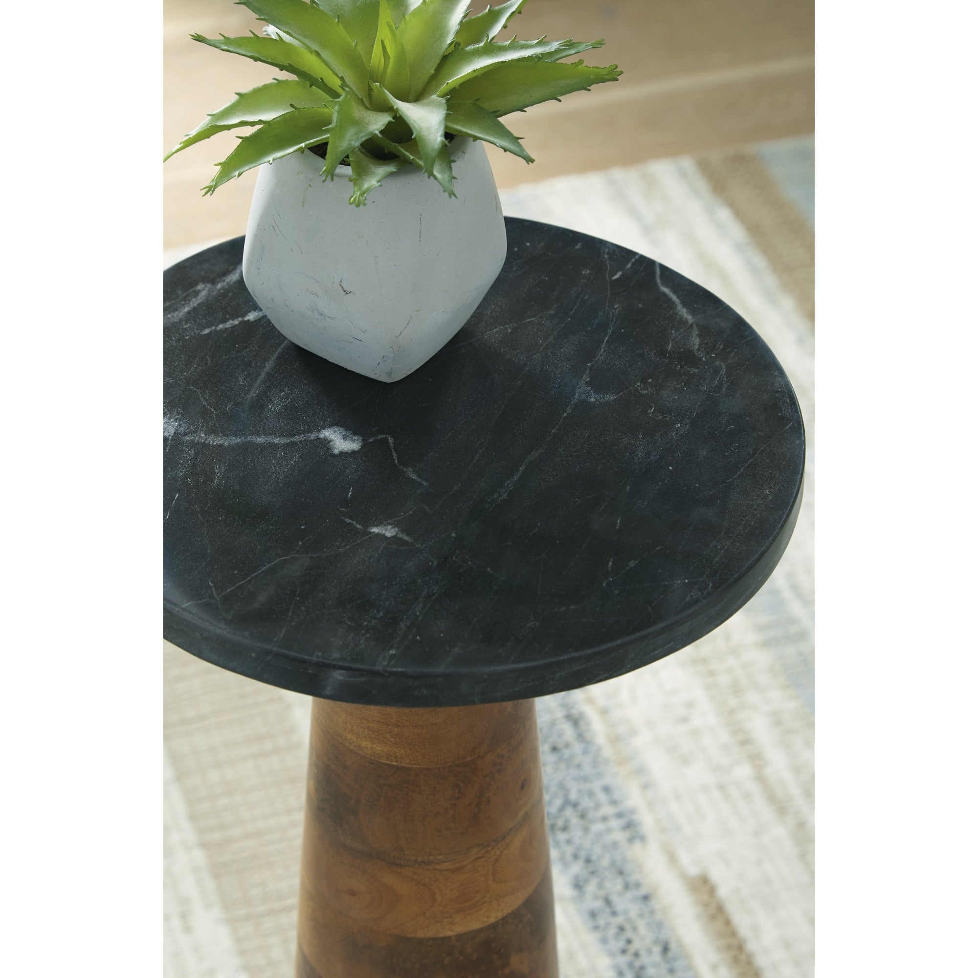 Quinndon Marble Accent Table