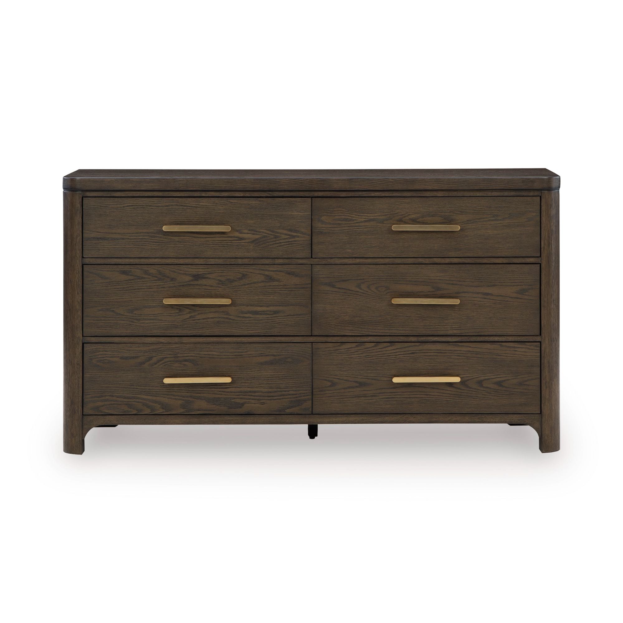 Signature Design by Ashley Radkin dresser with matching mirror, showcasing a modern bedroom furniture set.