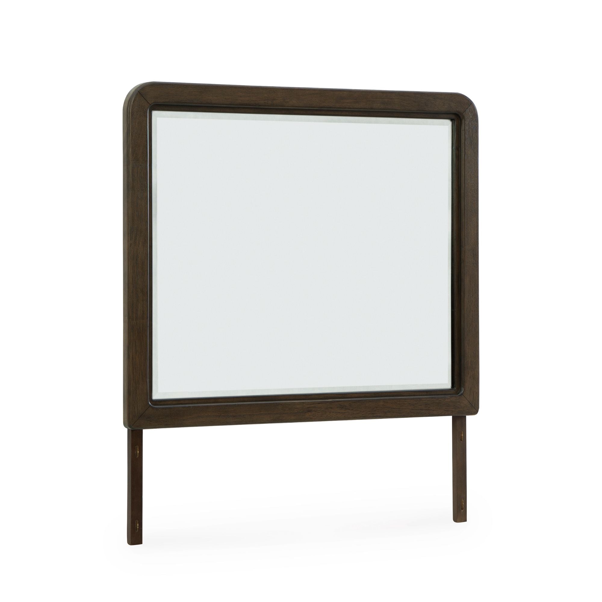 Signature Design by Ashley Radkin bedroom dresser and mirror set with wood finish and modern design, showing the dresser and mirror.