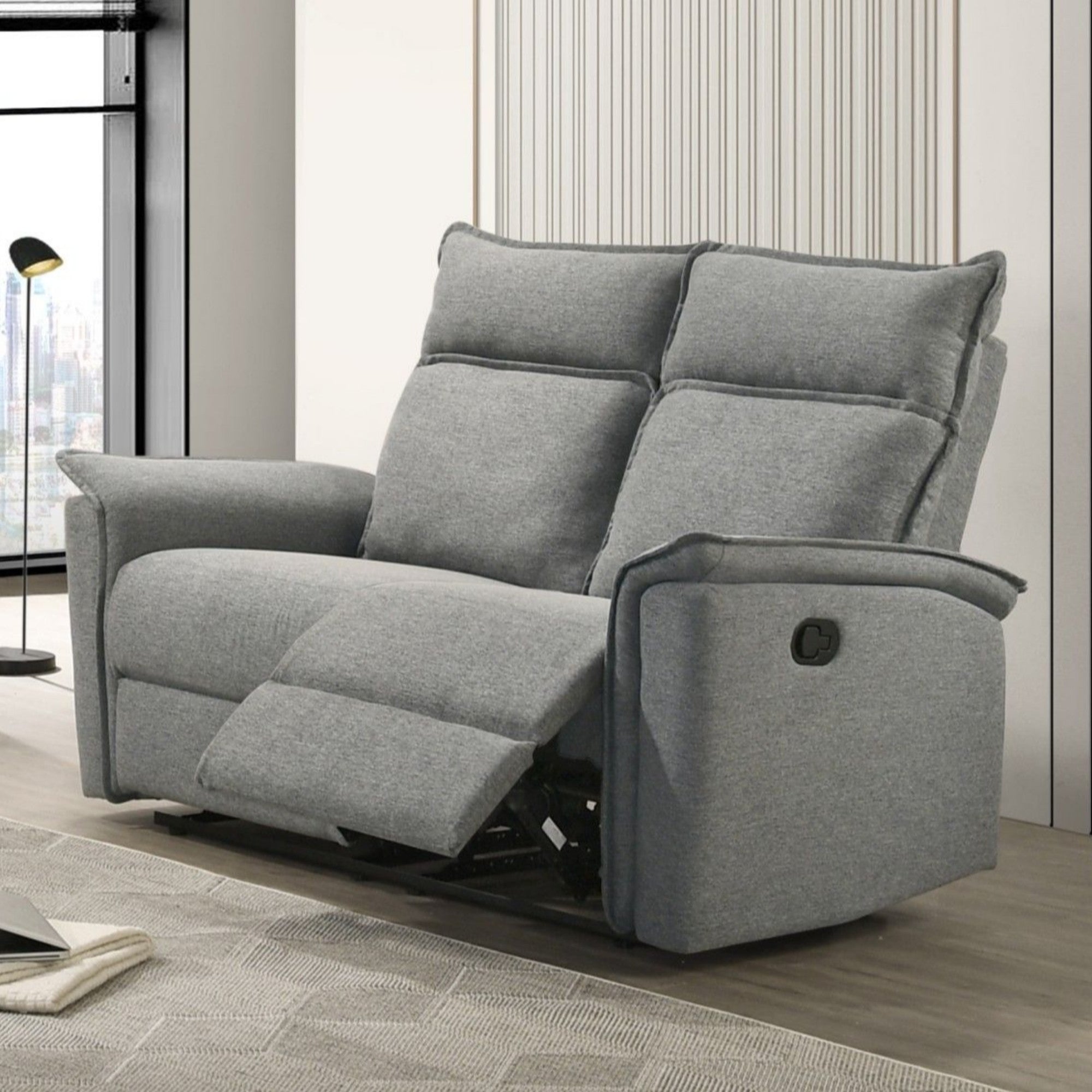 Sahara Recliner Loveseat in Grey 230722 | CastleUp Experience Centre Online Furniture