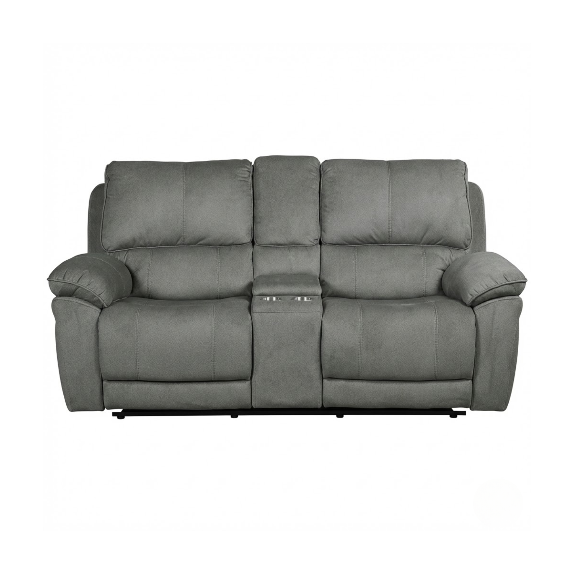 Russka Recliner Loveseat in Grey | CastleUp Experience Centre Online Furniture