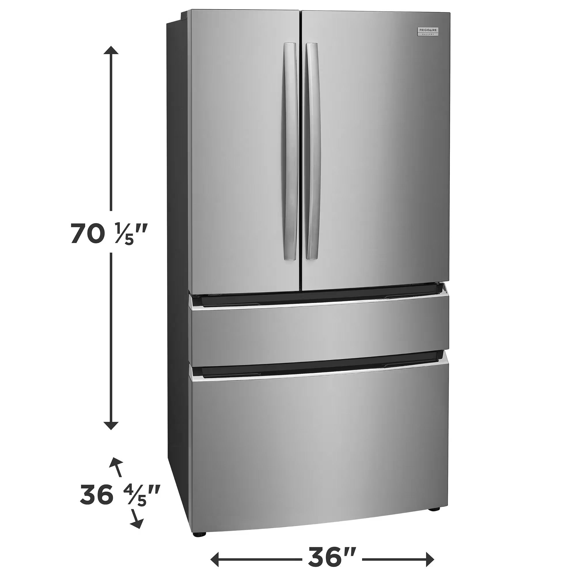 Frigidaire Gallery GRMN2872AF 36 inch 27 Cu. Ft. 4-door French Door Refrigerator