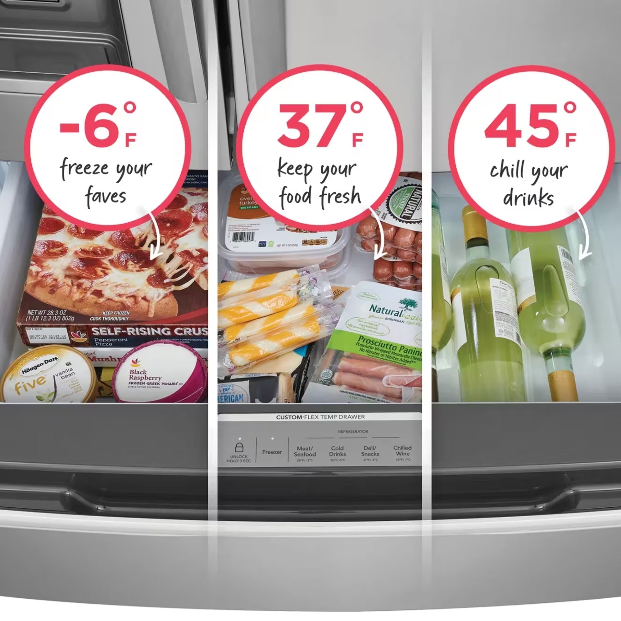 Frigidaire Gallery GRMN2872AF 36 inch 27 Cu. Ft. 4-door French Door Refrigerator