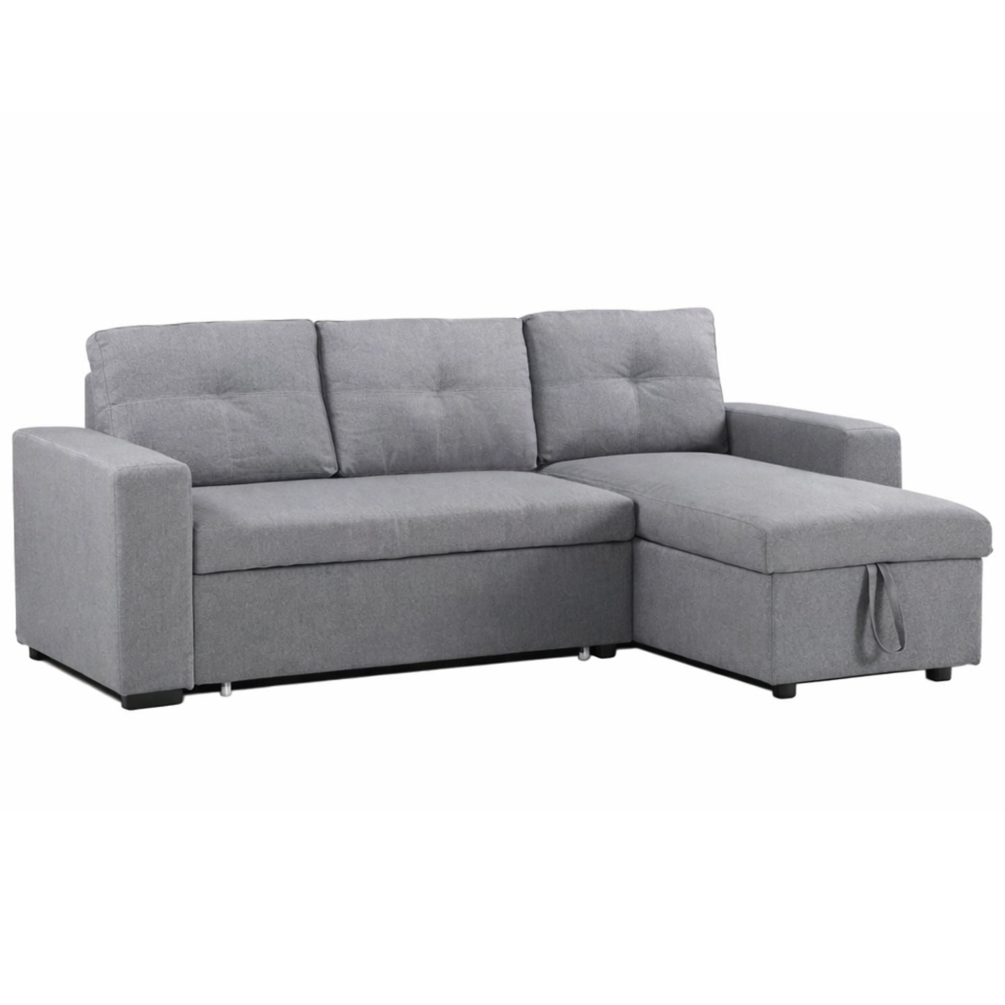 Reversible Baxter sectional sleeper sofa bed by IFF with plush cushions and modern design, shown in a living room setting.