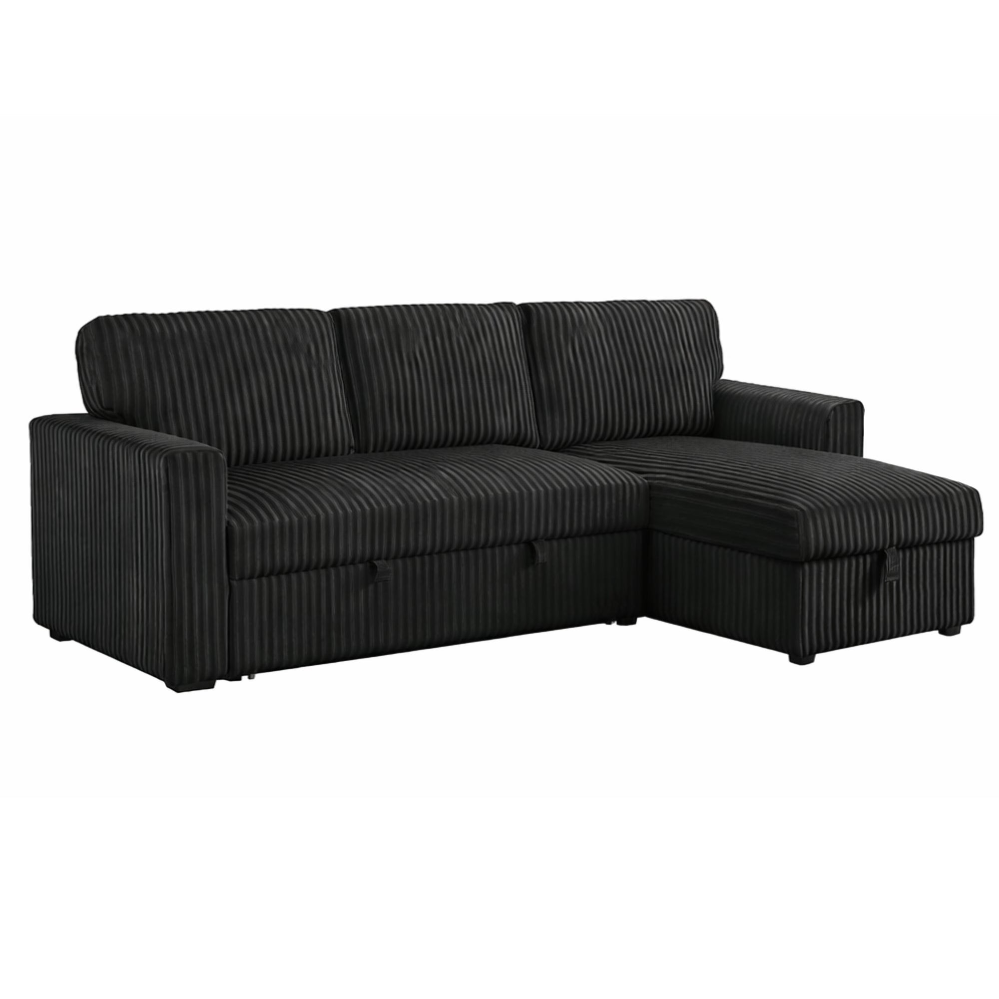 Reversible IFF Lincon sectional sleeper sofa with chaise and bed functionality, featuring modern upholstery and clean design.