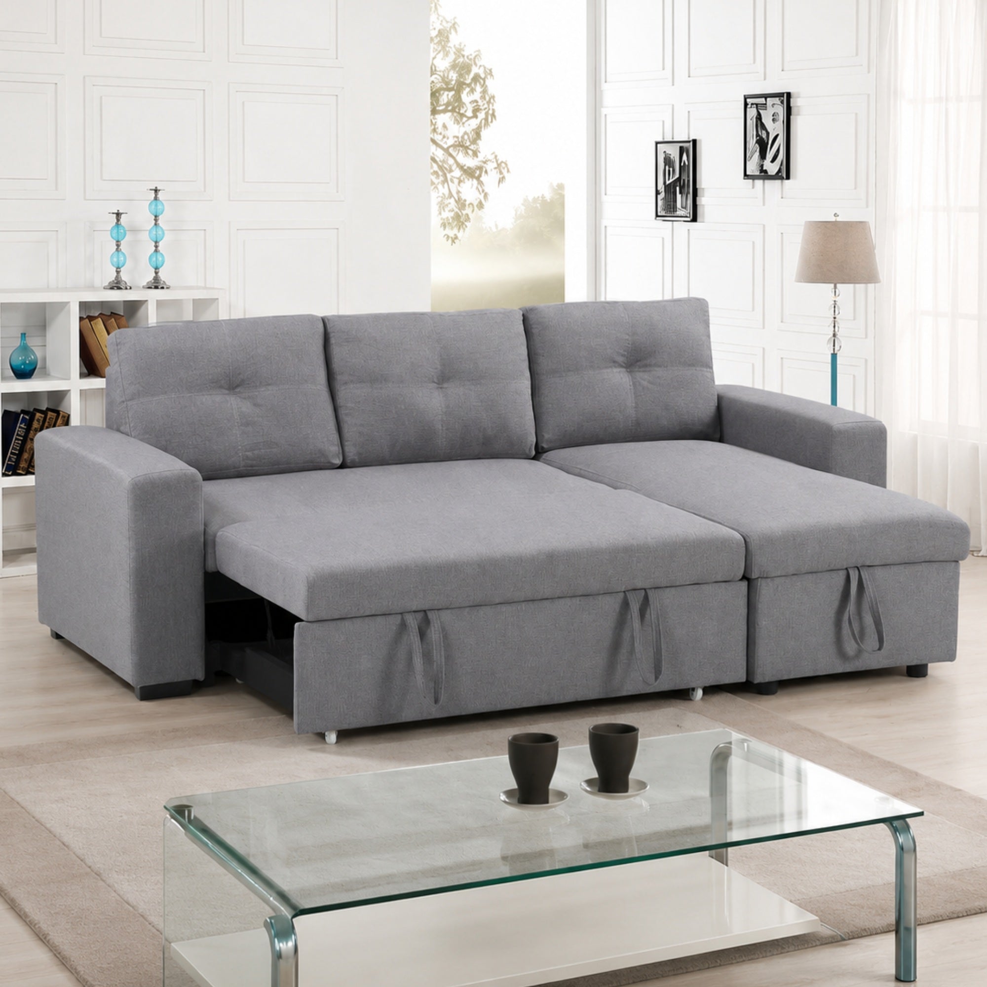 Baxter Reversible Chaise Sectional Sleeper Sectional