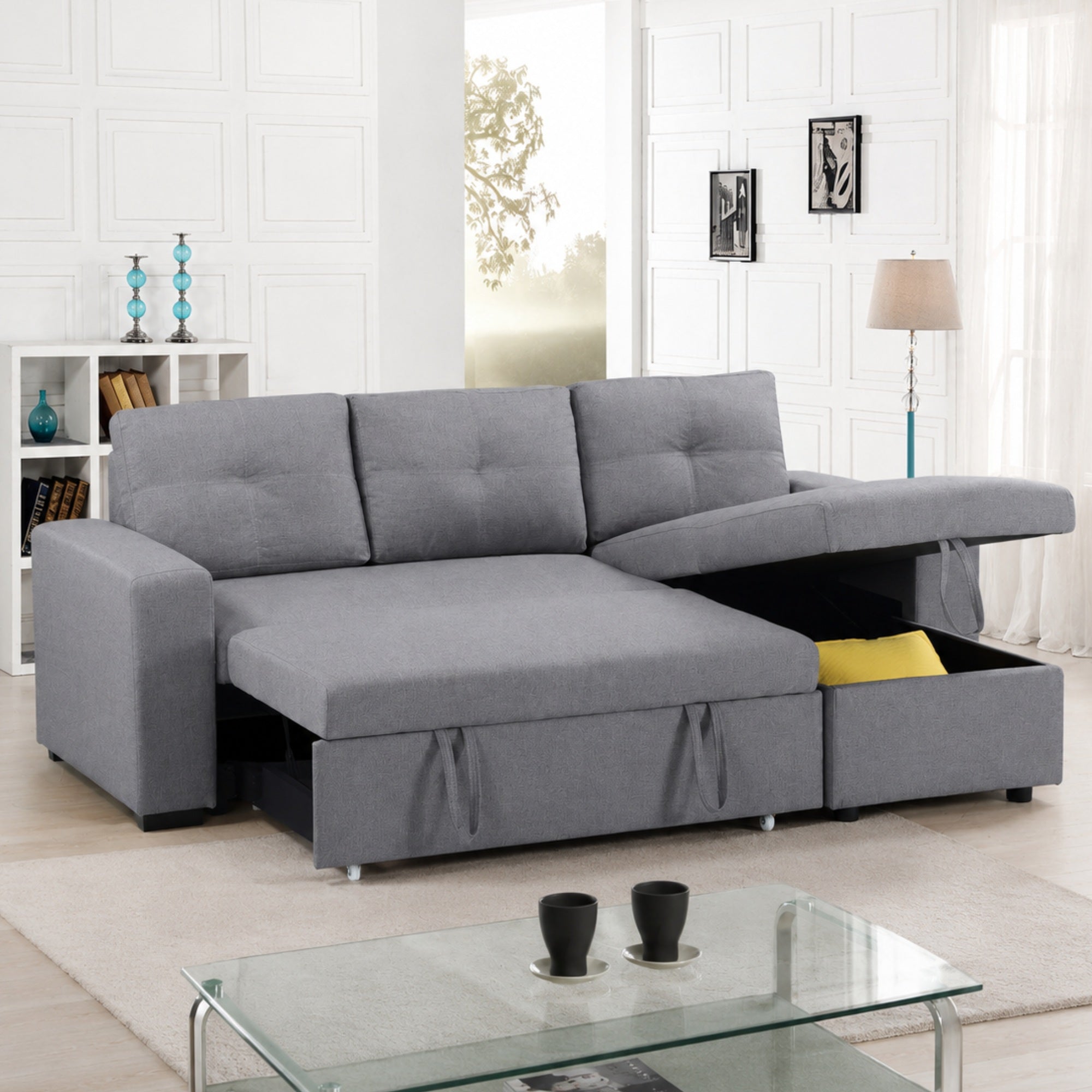 Baxter Reversible Chaise Sectional Sleeper Sectional