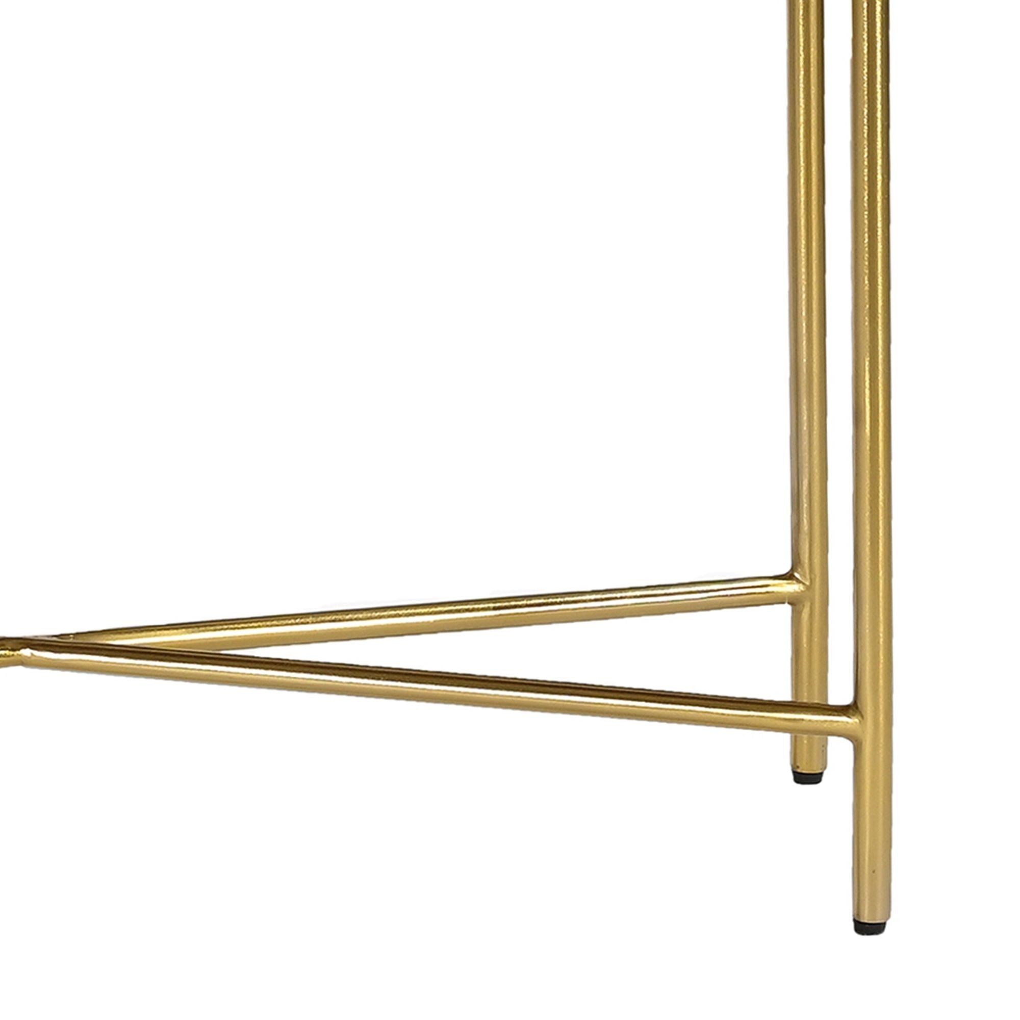 Reyna 39" Console Table with Drawers in Walnut & White