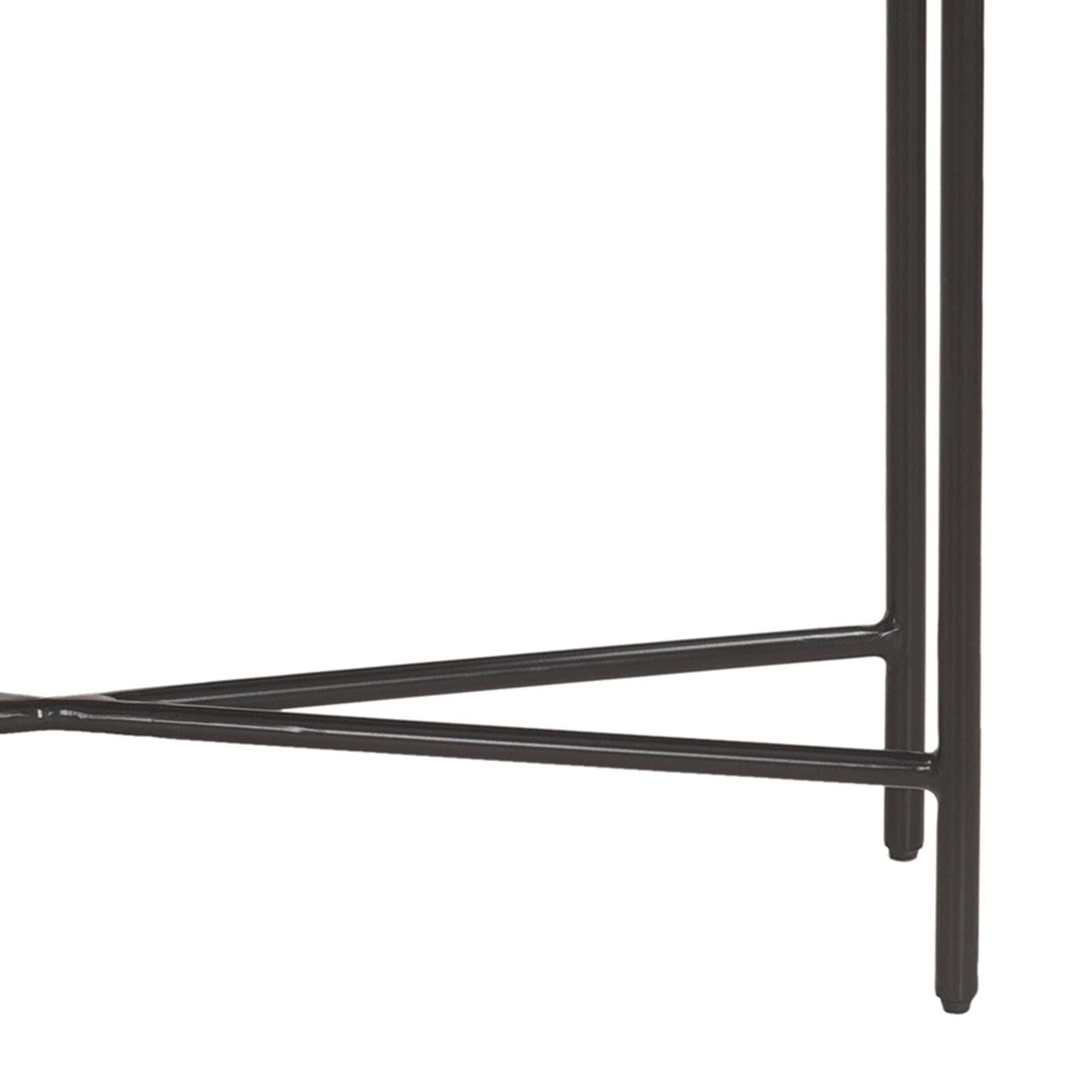 Reyna 39" Console Table with Drawers in Black & White