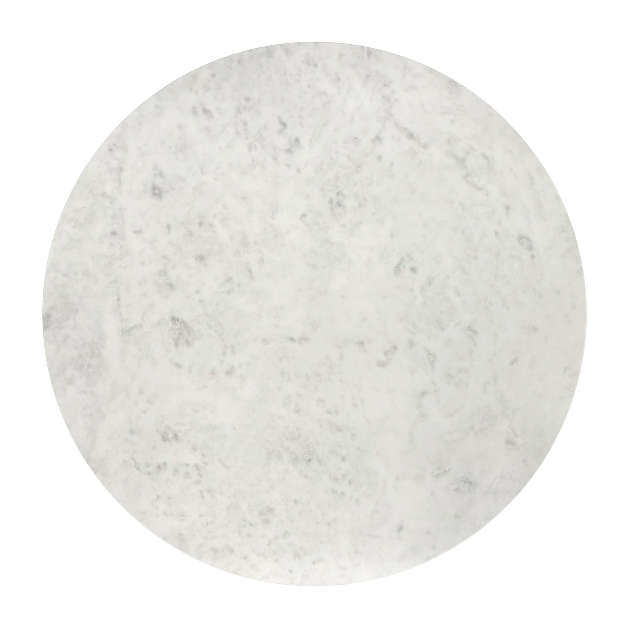 Reyna Round Accent Table with Storage in Black and White