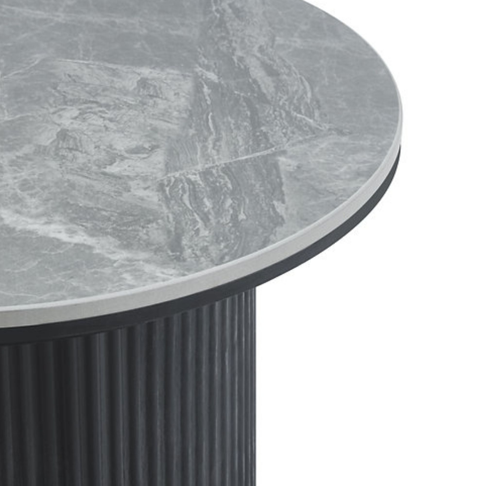Roman End Table with Ceramic Top in Black | CastleUp Experience Centre Online Furniture
