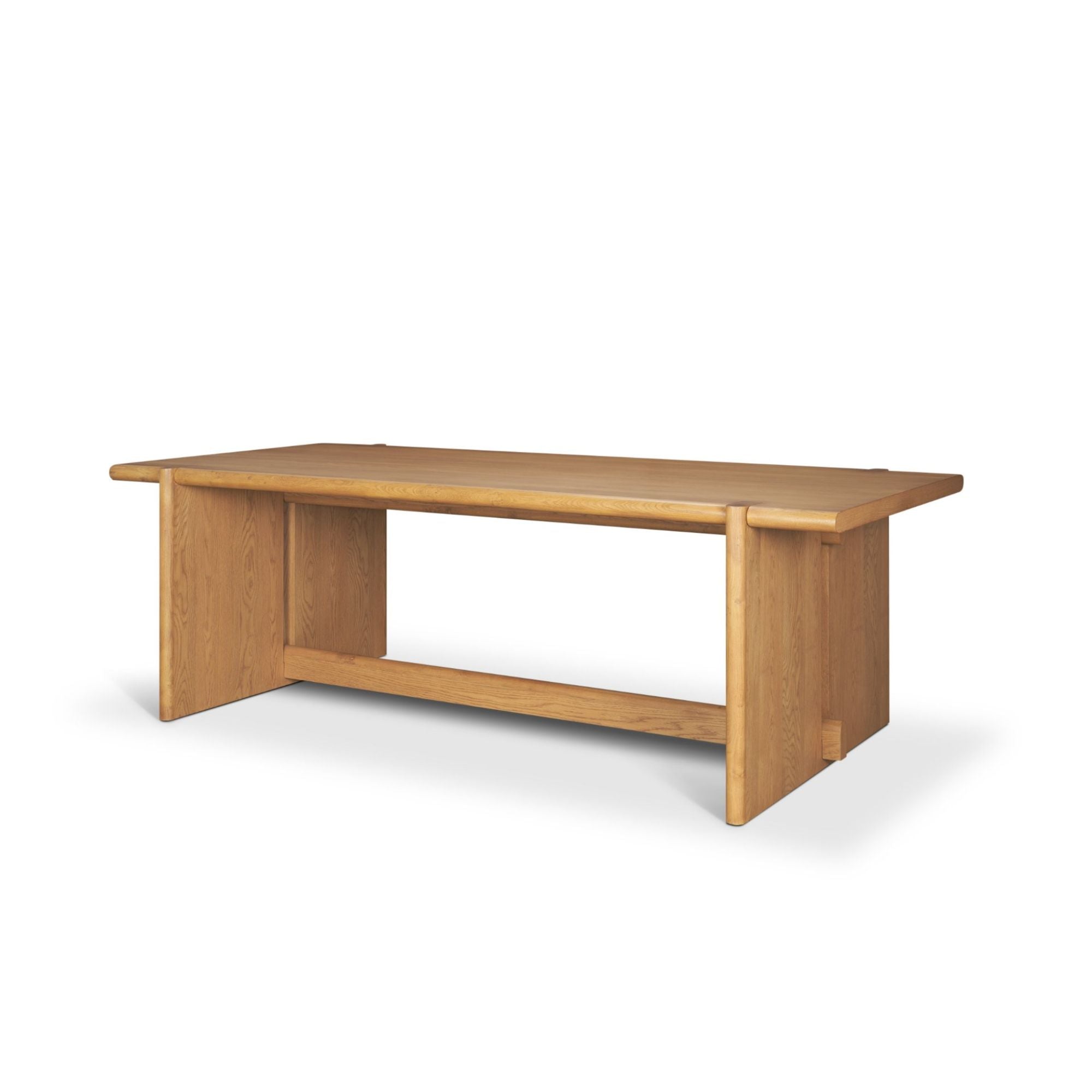Mercana Rowan Collection 94-inch oak wood rectangular dining table with sleek natural finish and sturdy legs for modern dining spaces.