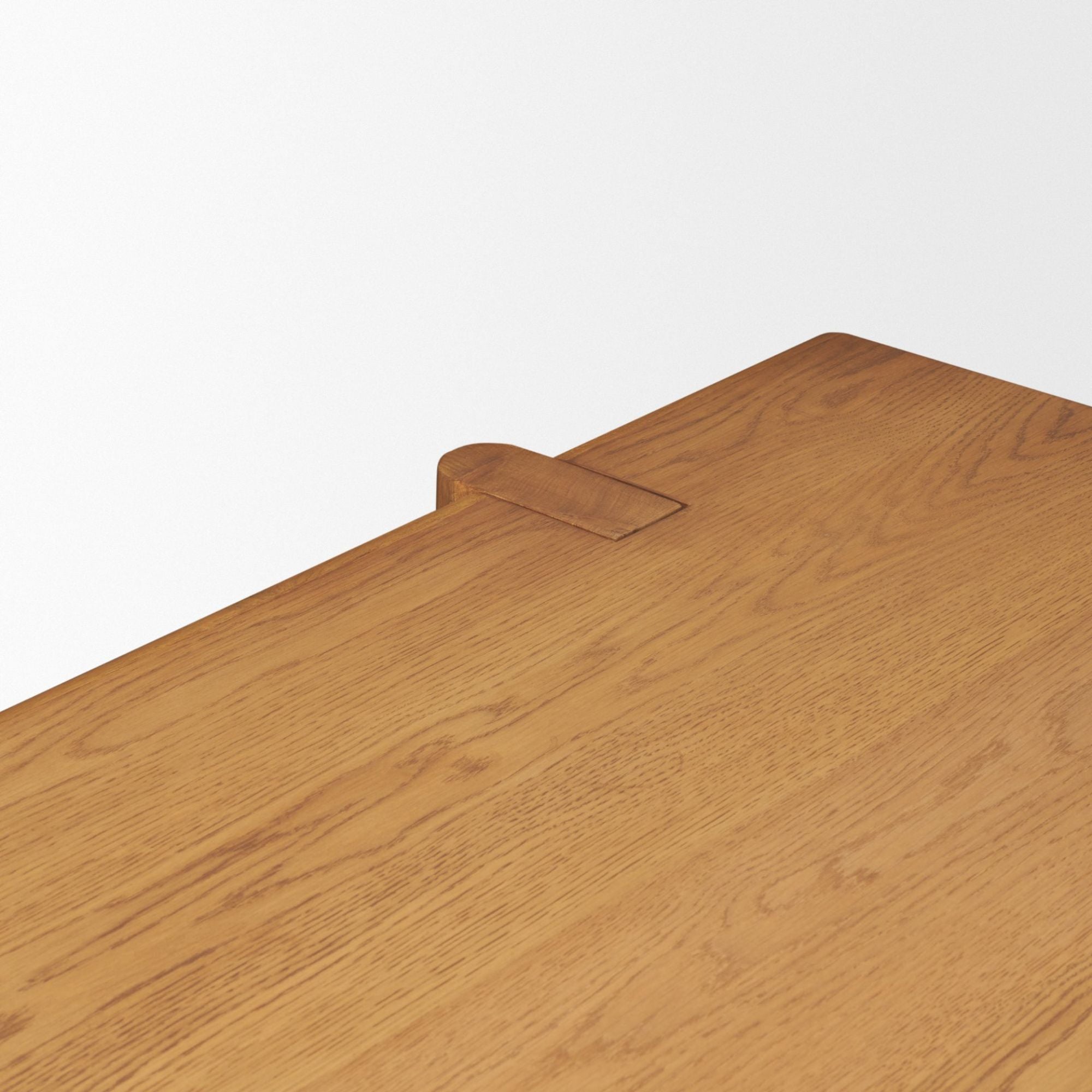 Mercana Rowan Collection 94-inch oak wood rectangular dining table with sleek, modern design and sturdy construction.