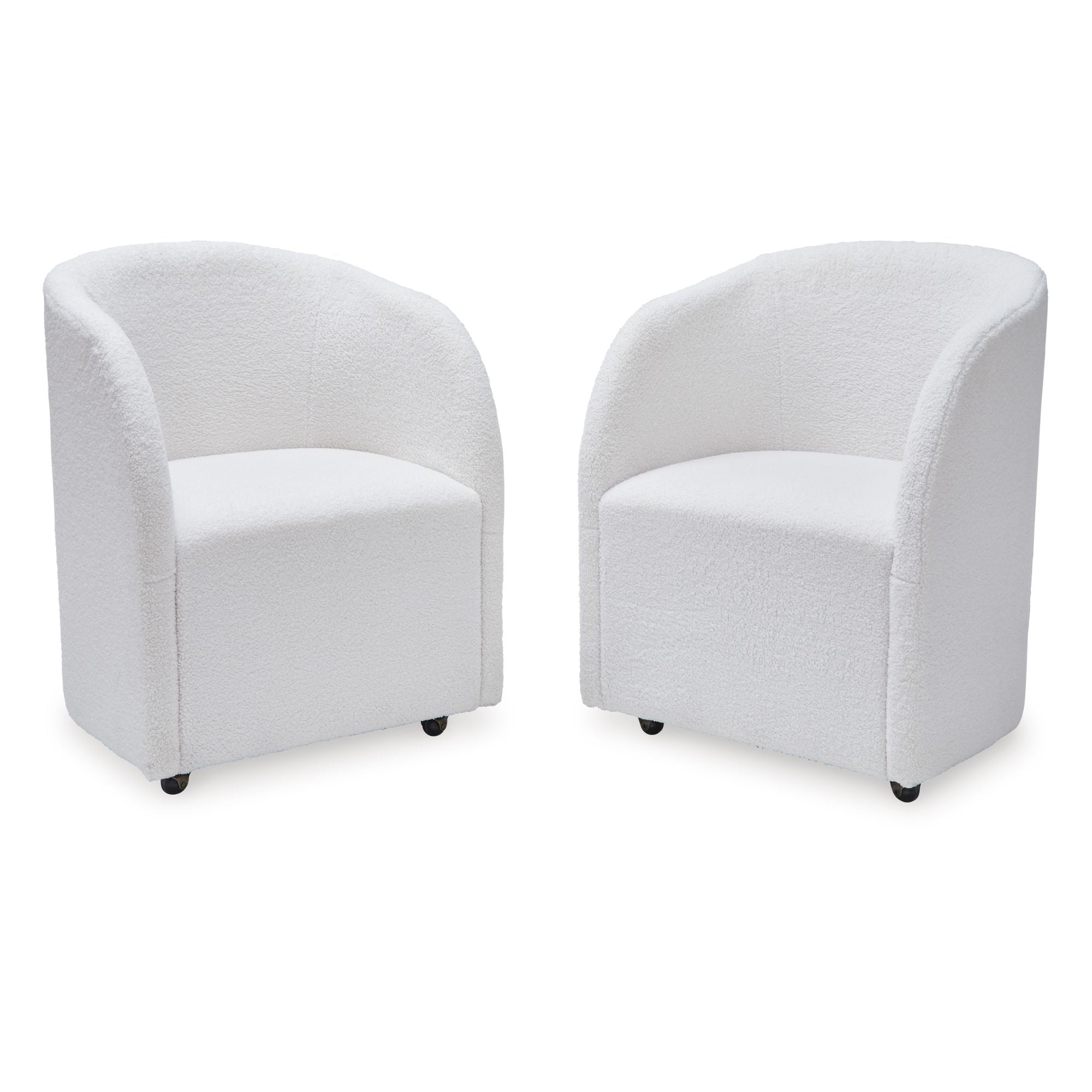 Ashley Rowanbeck 7-piece dining set with arm chairs, showcasing a wooden table and upholstered chair backs in a modern dining room.