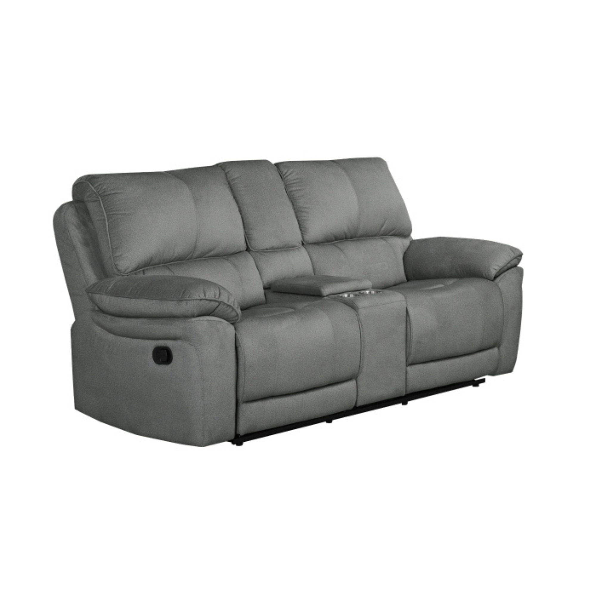 Russka Recliner Loveseat in Grey | CastleUp Experience Centre
